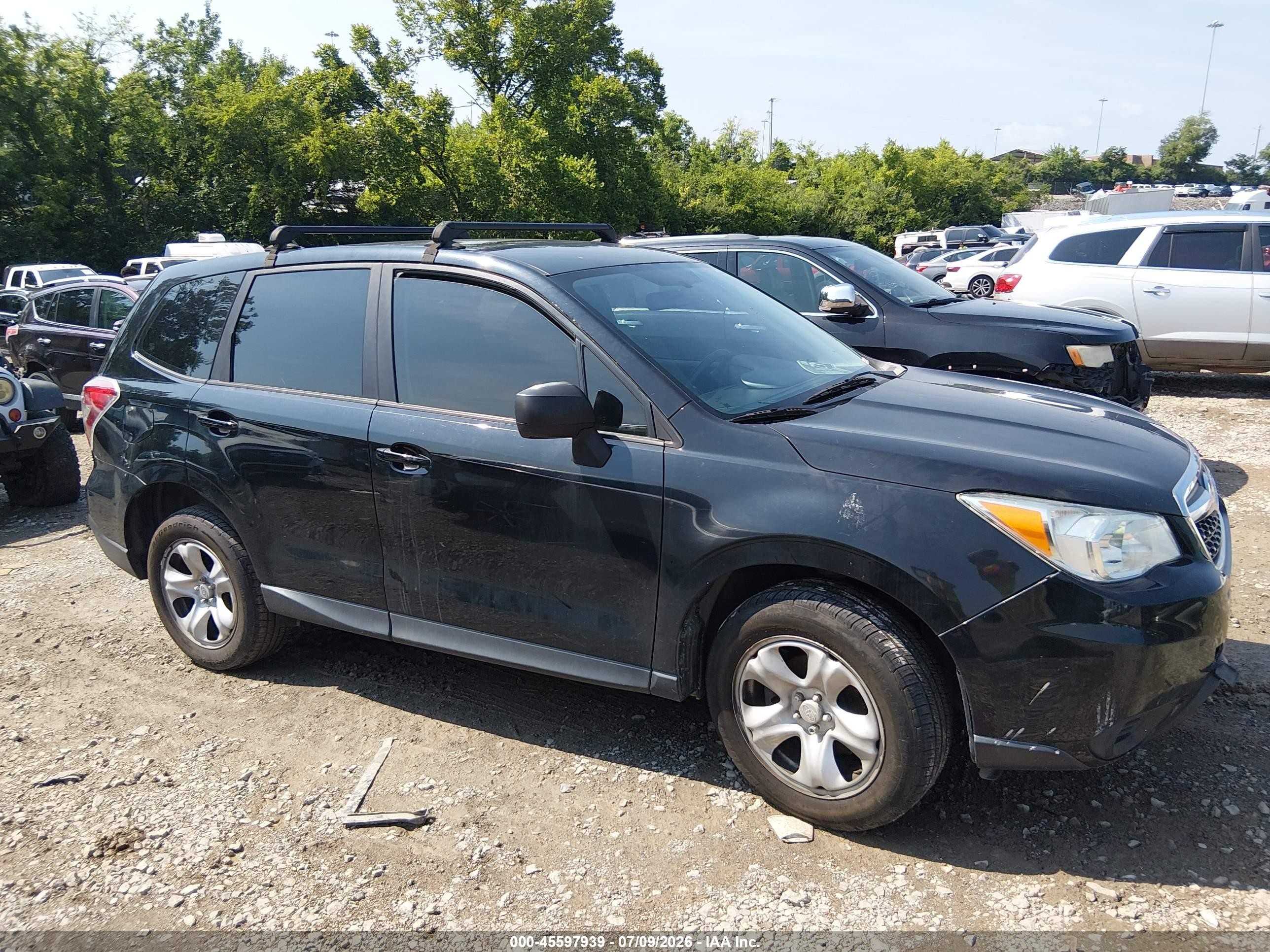 2014 Subaru Forester 2.5i Black vin: JF2SJAAC1EH450478