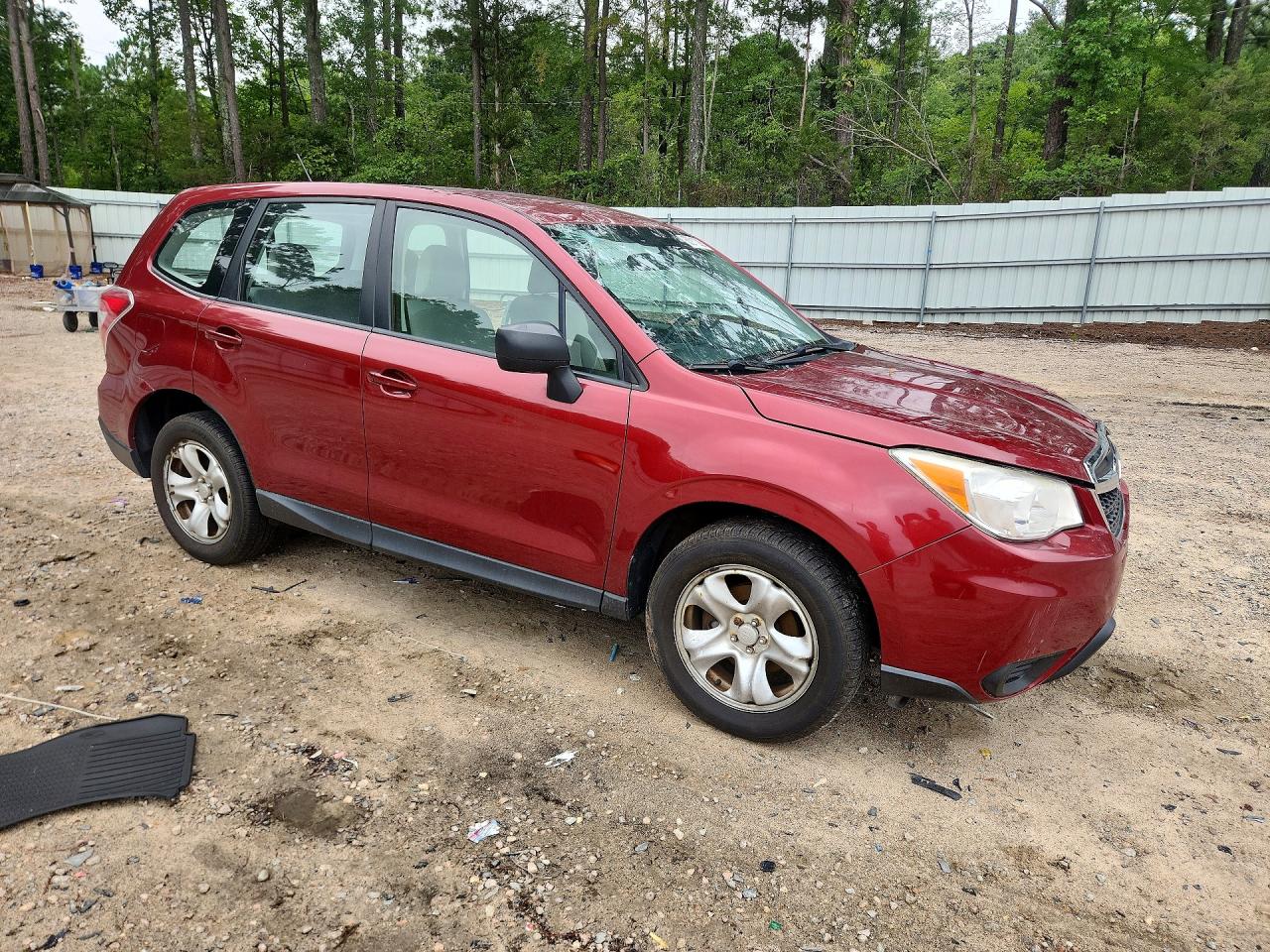 2014 Subaru Forester 2.5i Burgundy vin: JF2SJAAC1EH458659
