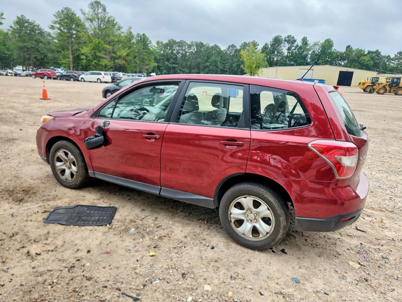 2014 Subaru Forester 2.5i Burgundy vin: JF2SJAAC1EH458659