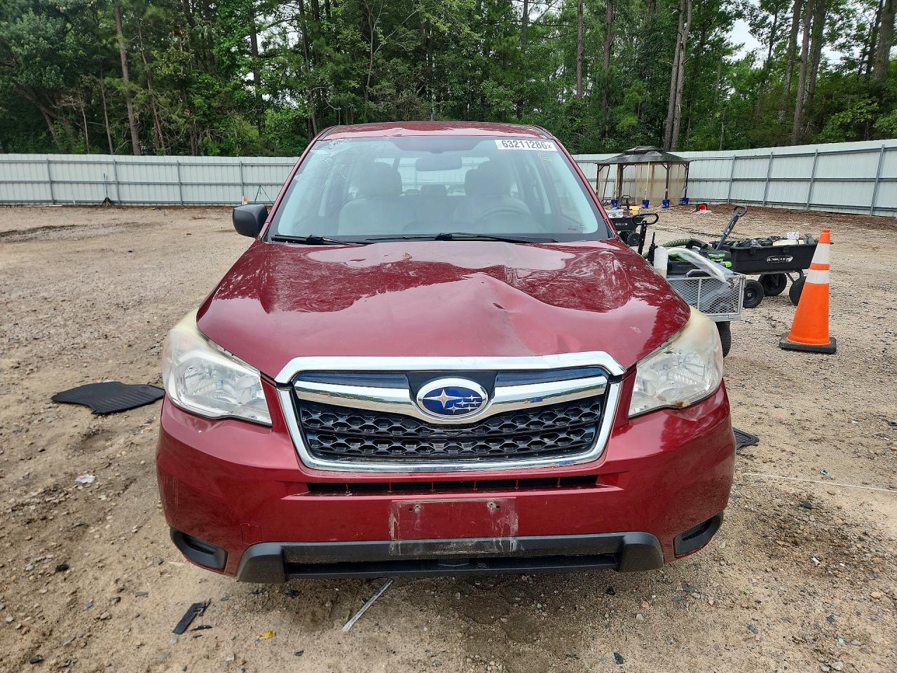 2014 Subaru Forester 2.5i Burgundy vin: JF2SJAAC1EH458659