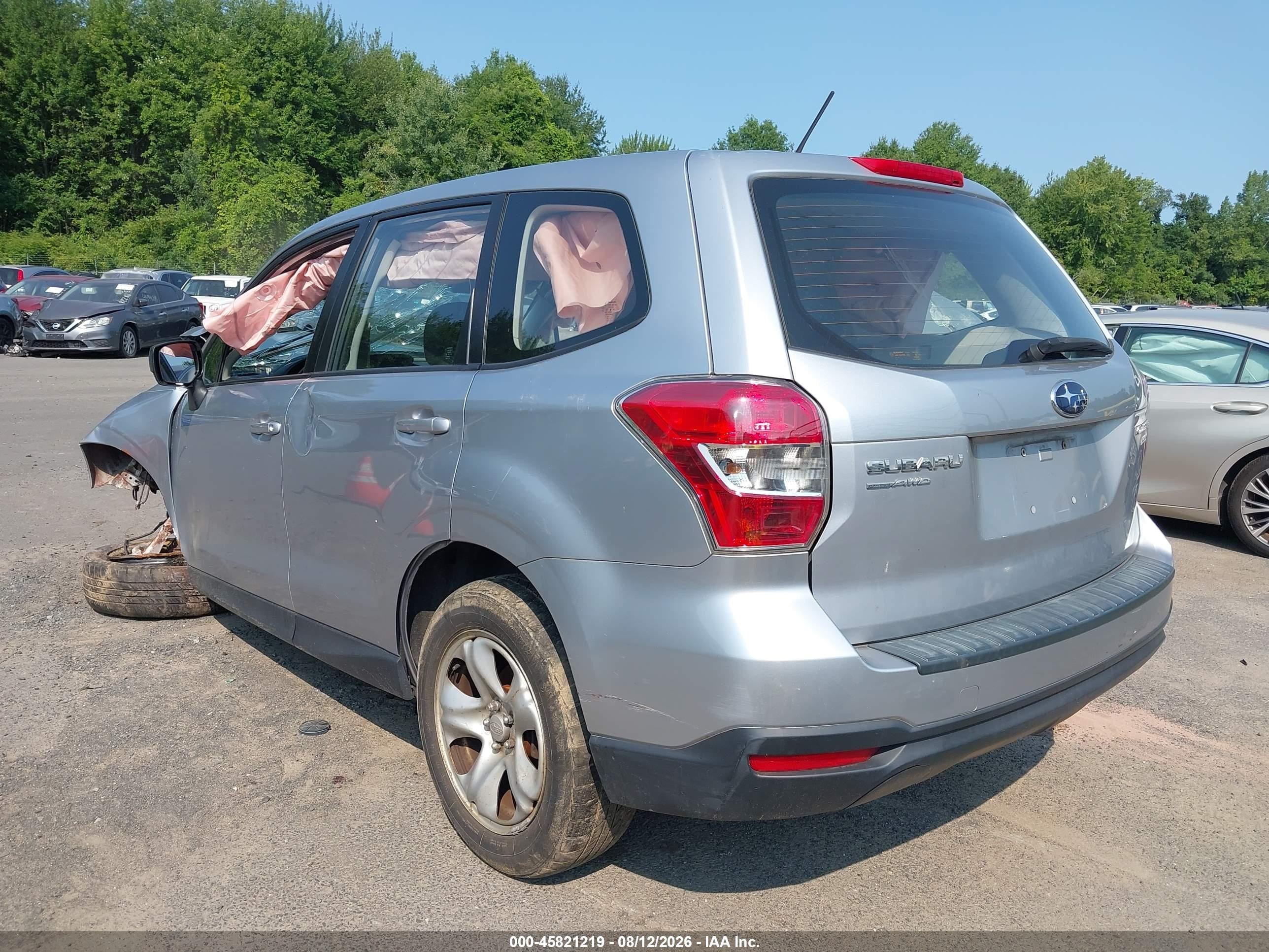 2014 Subaru Forester 2.5i Gray vin: JF2SJAAC1EH464350