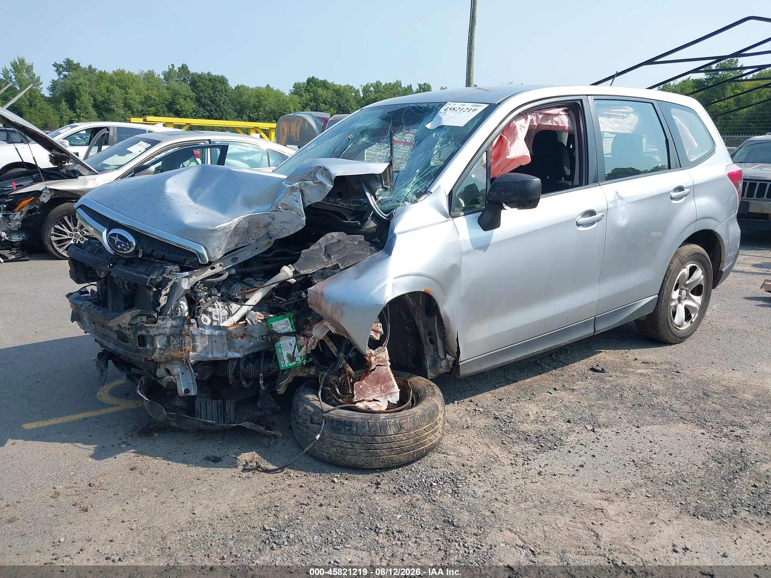 2014 Subaru Forester 2.5i Gray vin: JF2SJAAC1EH464350