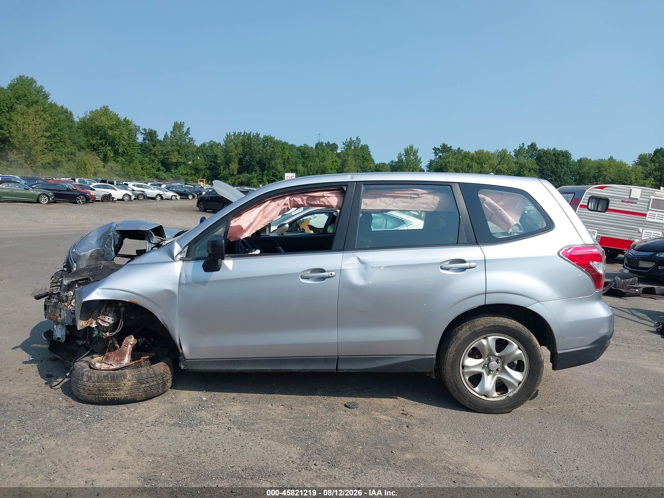 2014 Subaru Forester 2.5i Gray vin: JF2SJAAC1EH464350