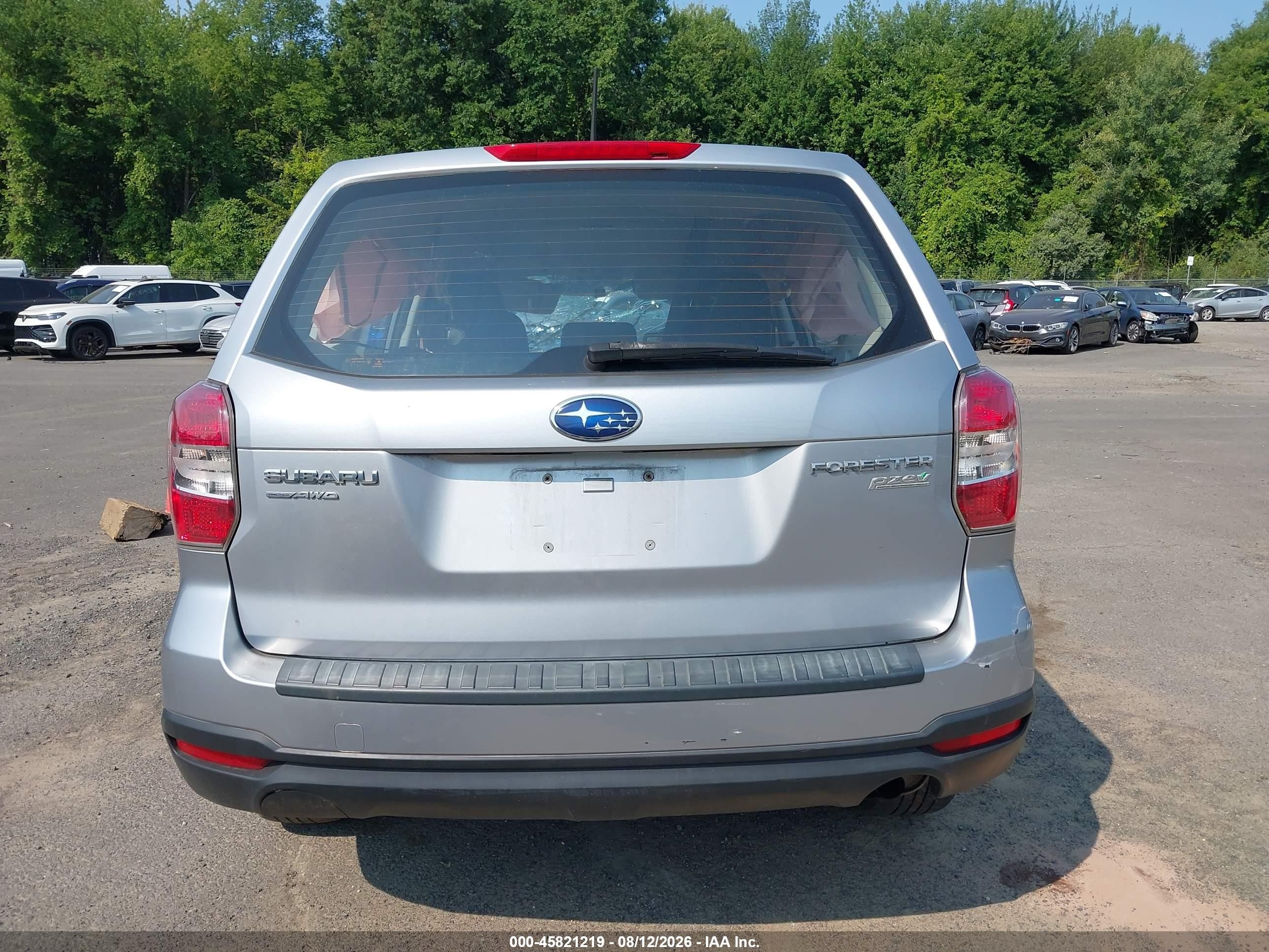 2014 Subaru Forester 2.5i Gray vin: JF2SJAAC1EH464350