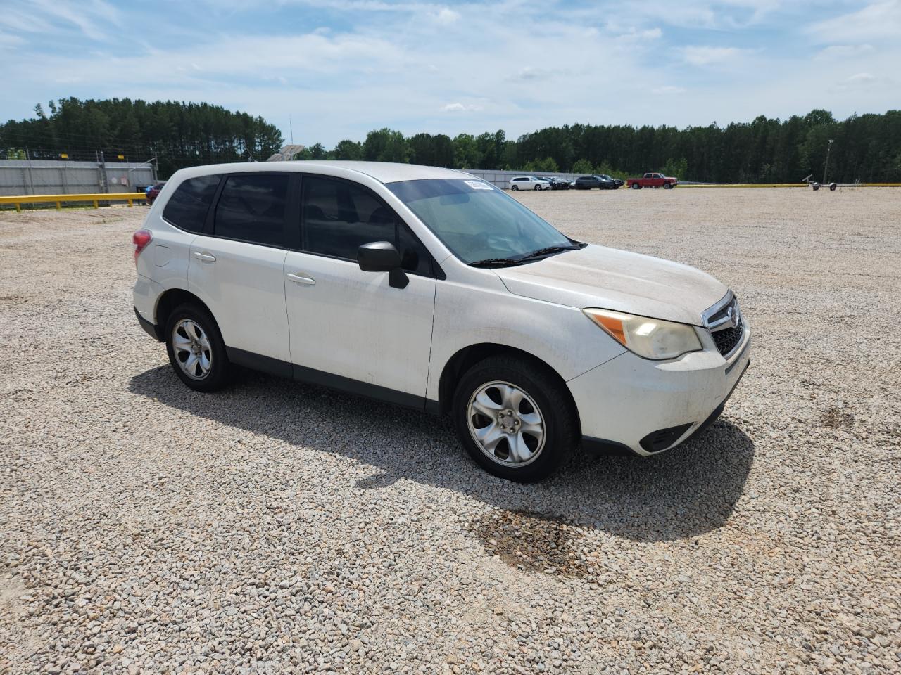 2014 Subaru Forester 2.5i White vin: JF2SJAAC1EH470908