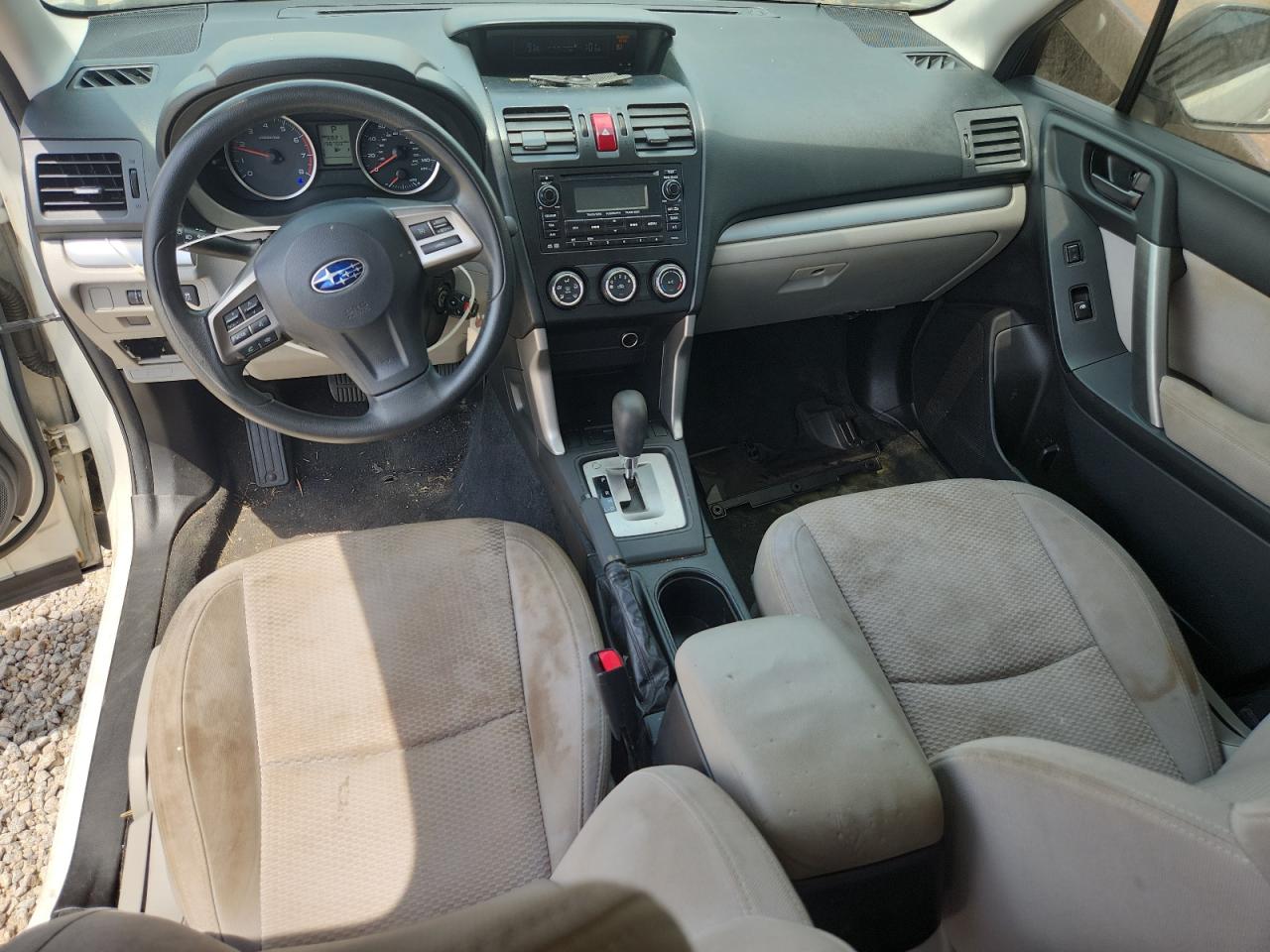 2014 Subaru Forester 2.5i White vin: JF2SJAAC1EH470908