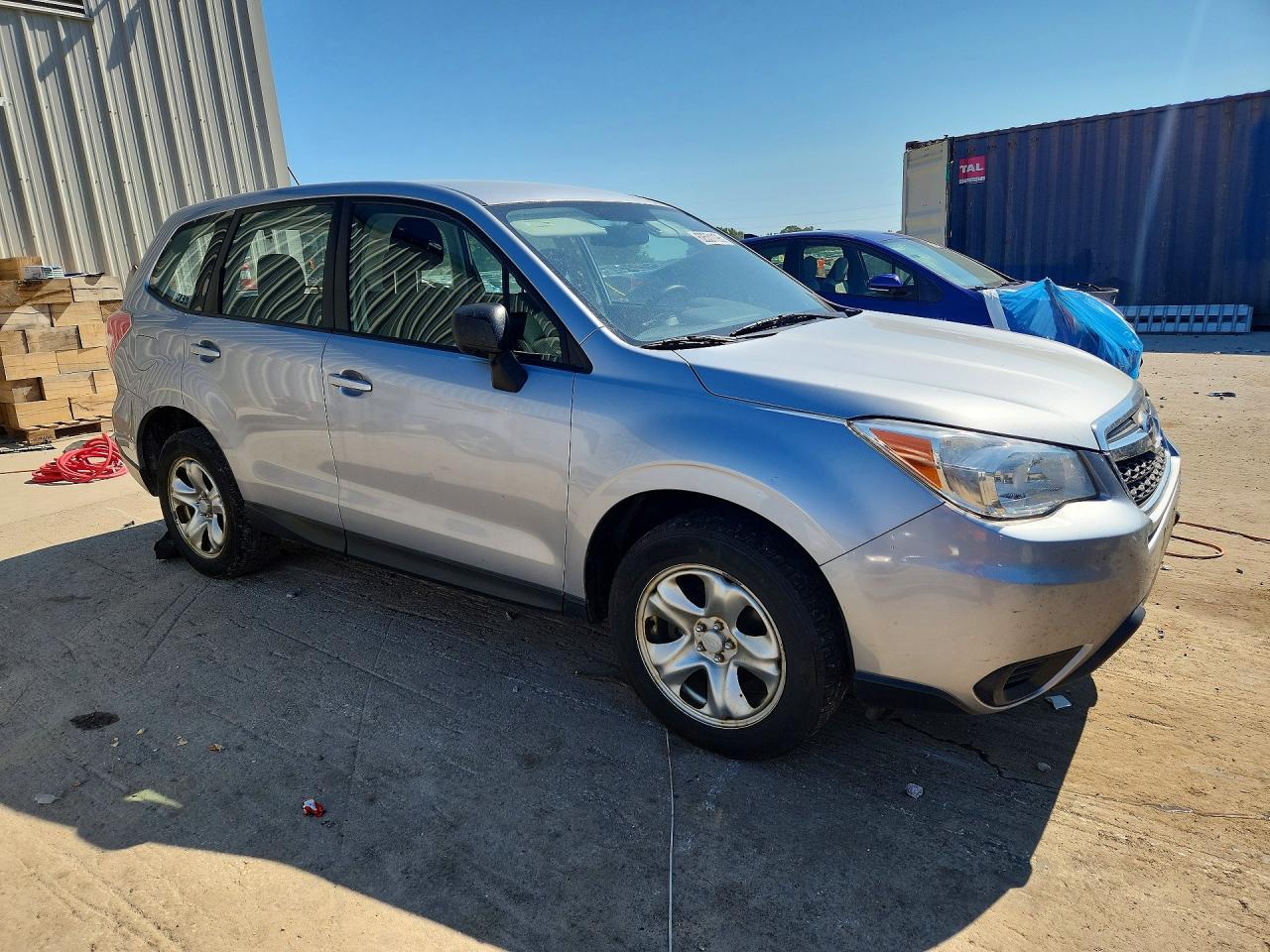 2014 Subaru Forester 2.5i Серебряный vin: JF2SJAAC1EH480323