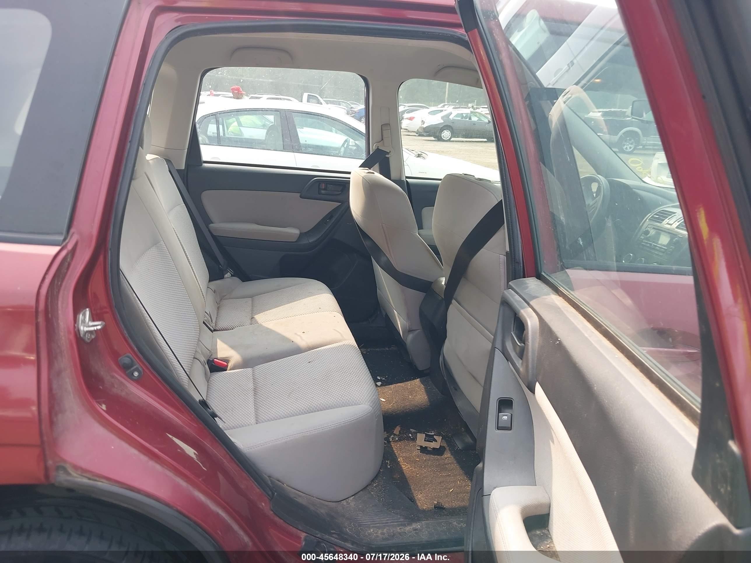 2014 Subaru Forester 2.5i Burgundy vin: JF2SJAAC1EH521078