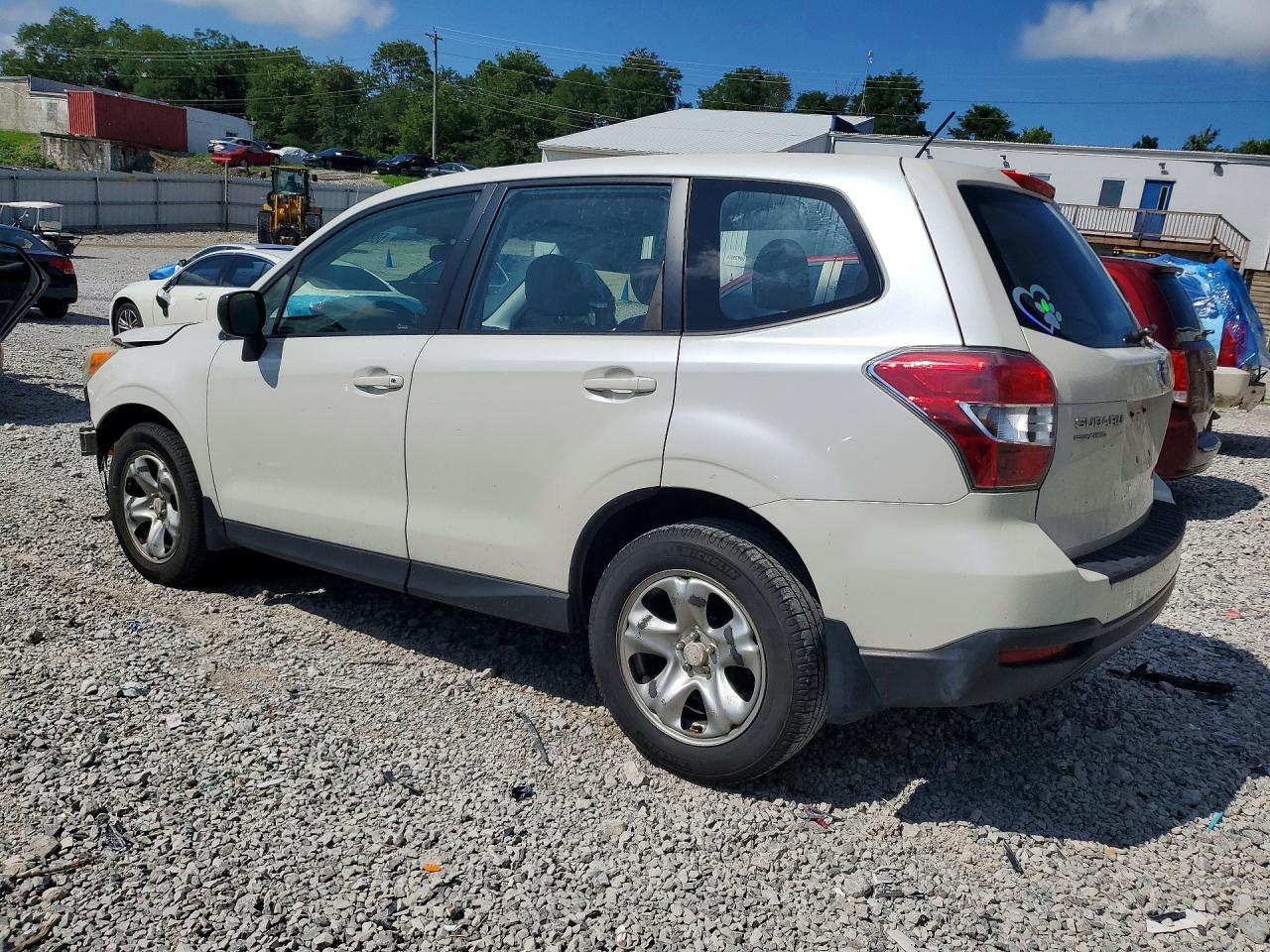 2014 Subaru Forester 2.5i White vin: JF2SJAAC1EH525843