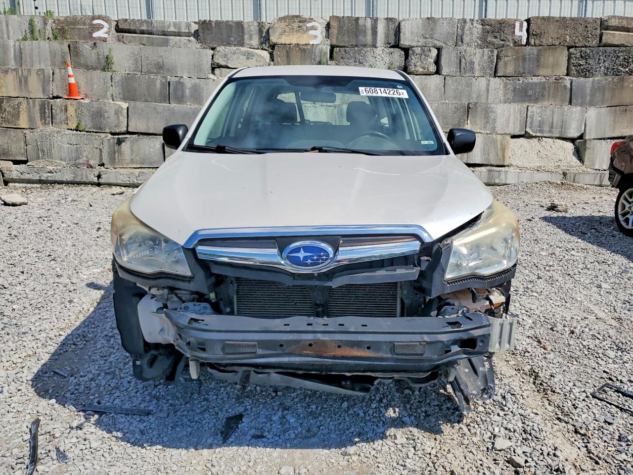 2014 Subaru Forester 2.5i White vin: JF2SJAAC1EH525843