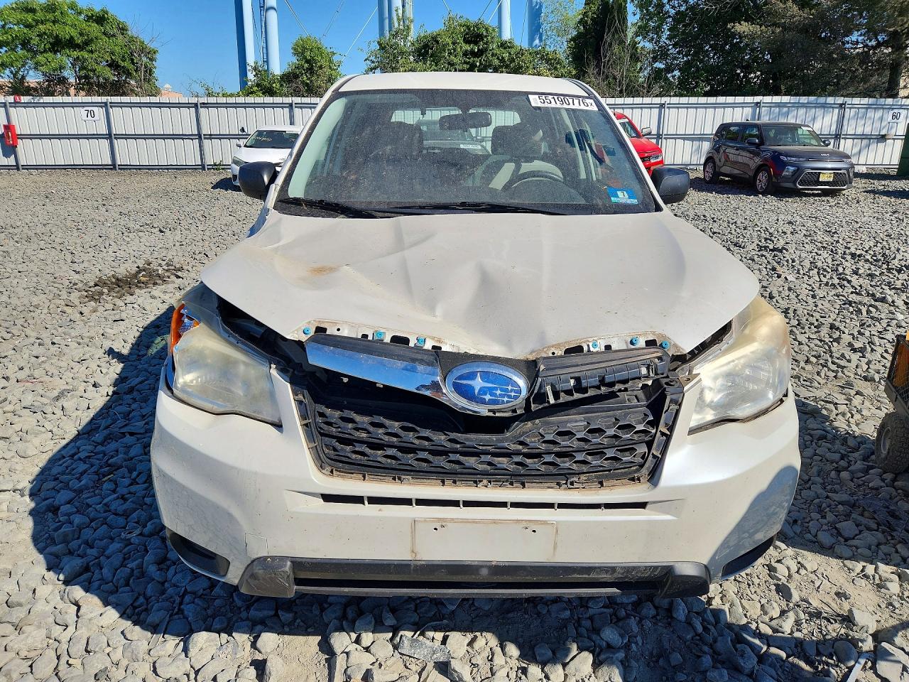 2015 Subaru Forester 2.5i Белый vin: JF2SJAAC1FG443604