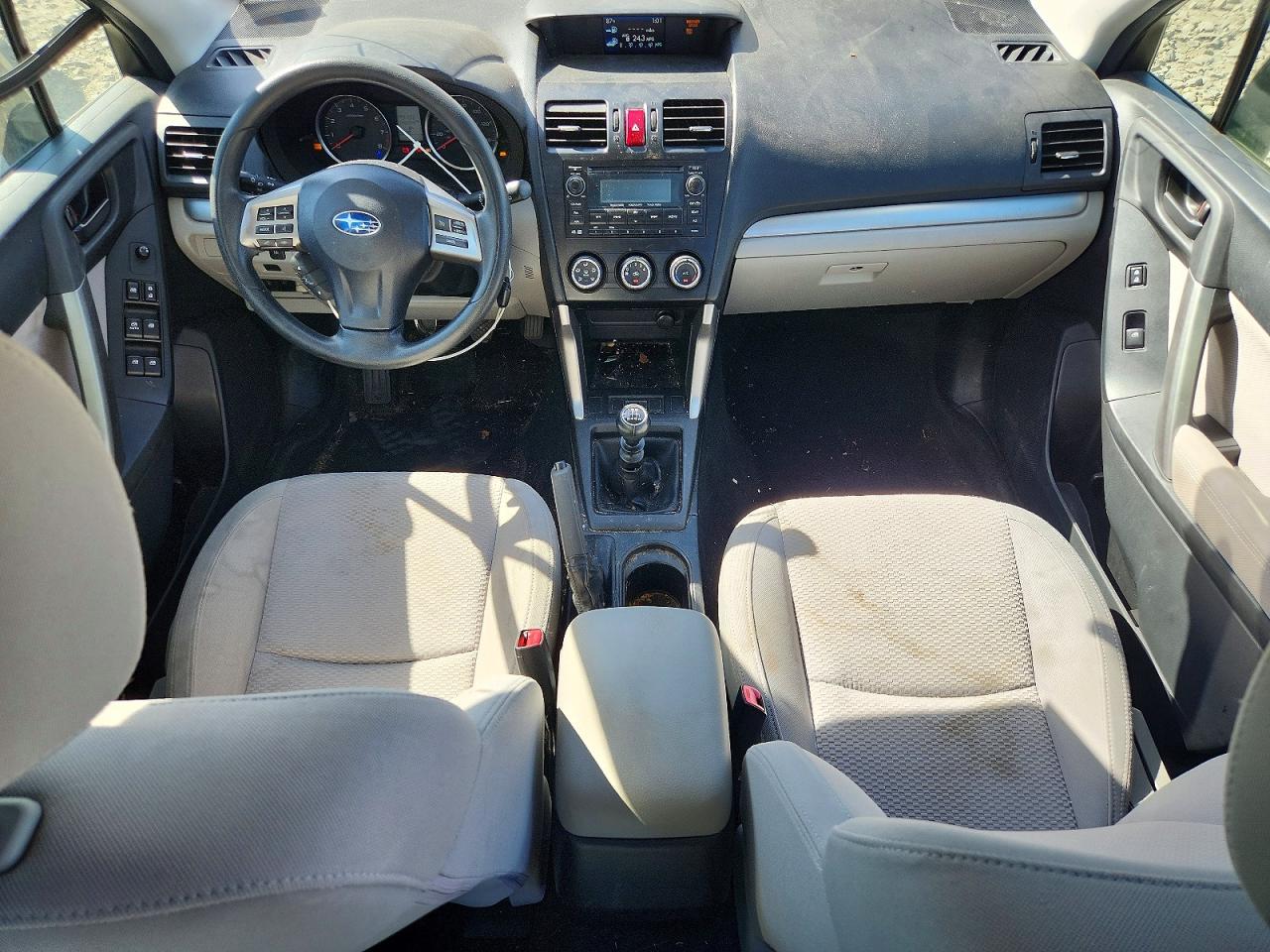 2015 Subaru Forester 2.5i Белый vin: JF2SJAAC1FG443604