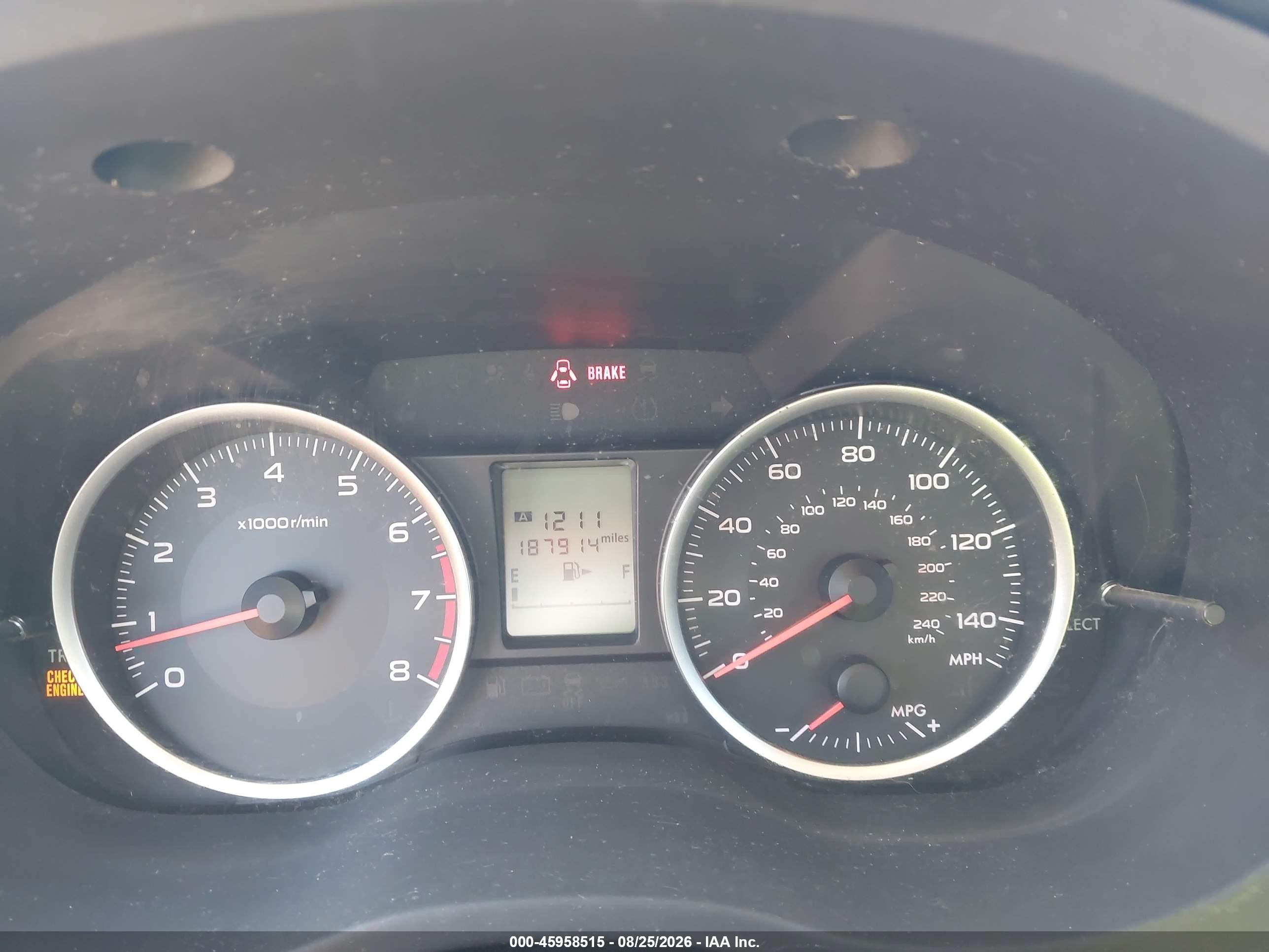 2014 Subaru Forester 2.5i Red vin: JF2SJAAC2EG462984