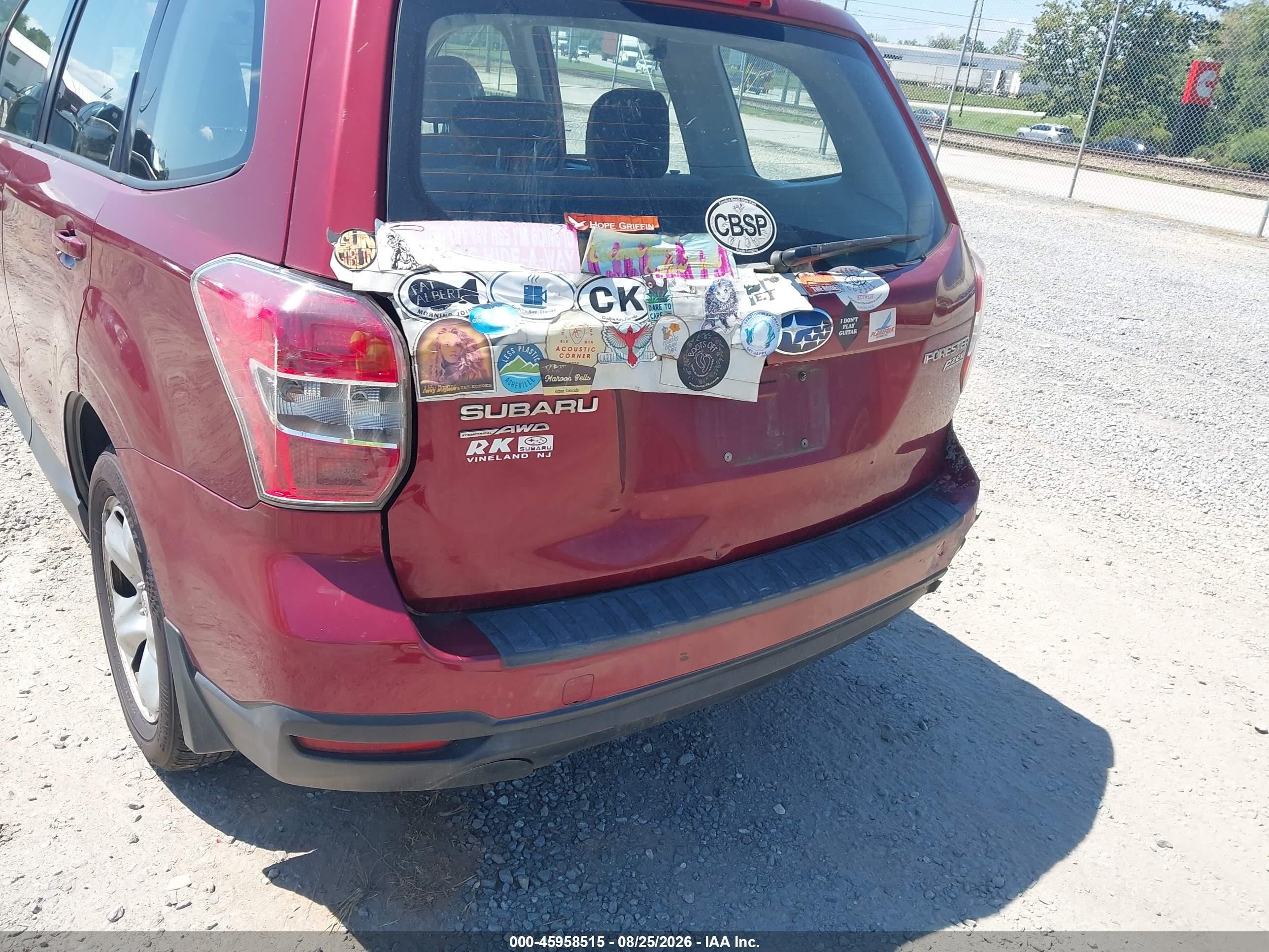2014 Subaru Forester 2.5i Red vin: JF2SJAAC2EG462984