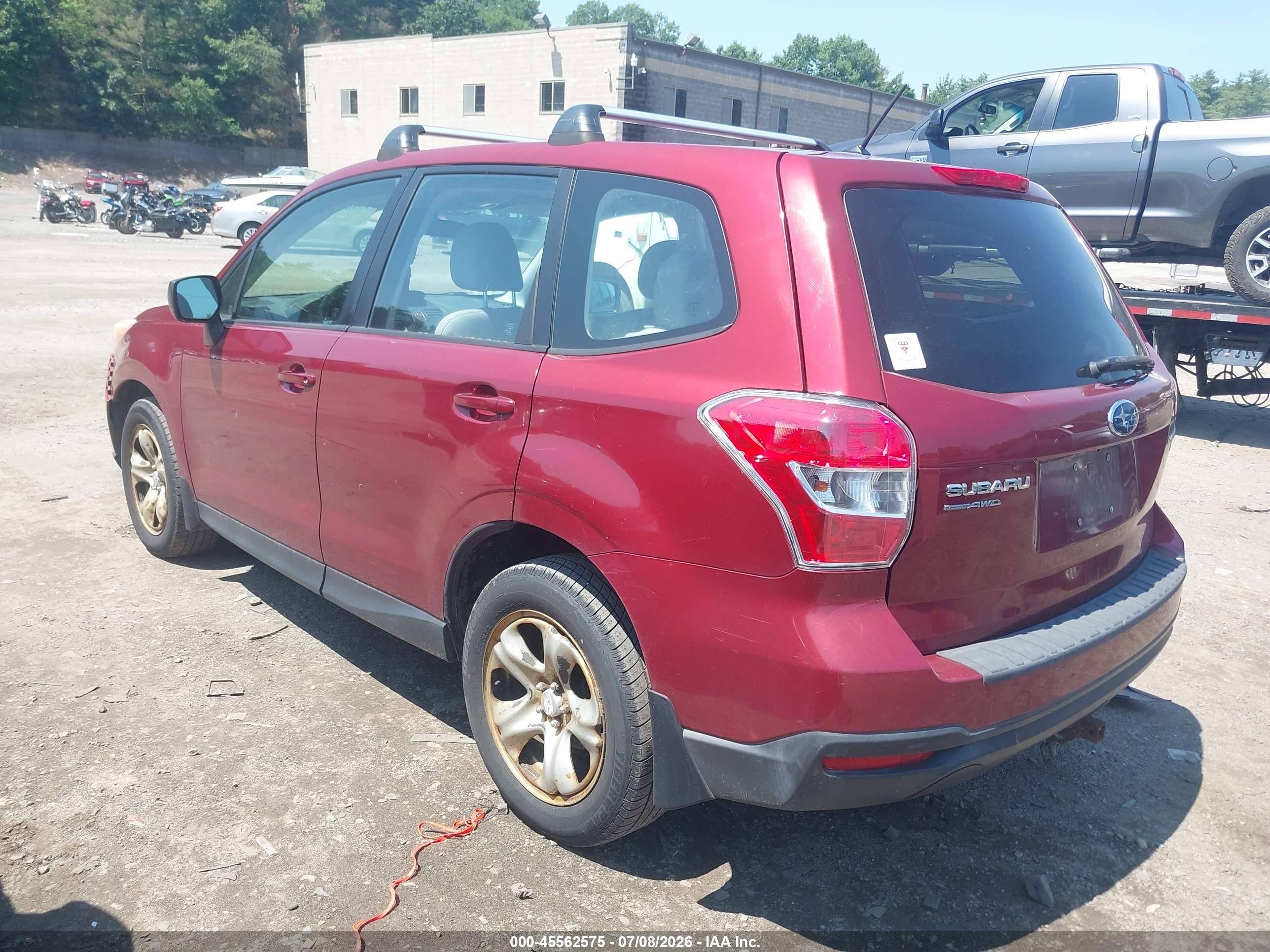 2014 Subaru Forester 2.5i Red vin: JF2SJAAC2EH405002
