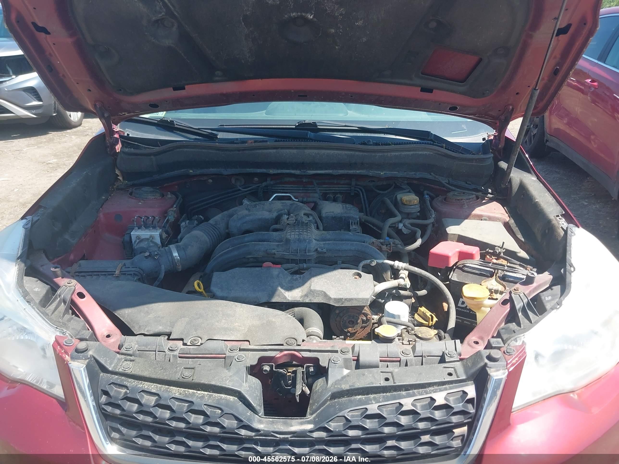 2014 Subaru Forester 2.5i Red vin: JF2SJAAC2EH405002