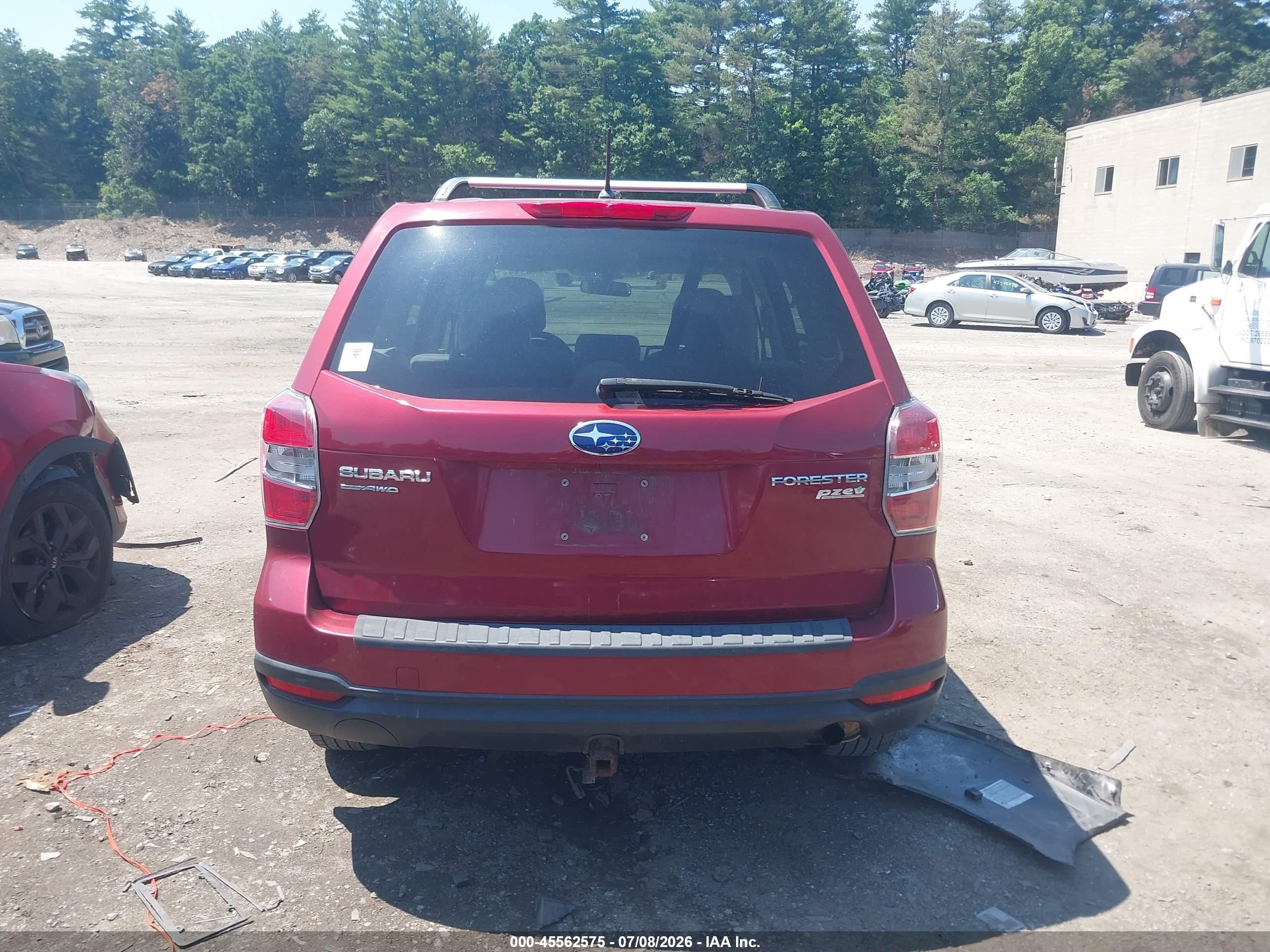 2014 Subaru Forester 2.5i Red vin: JF2SJAAC2EH405002