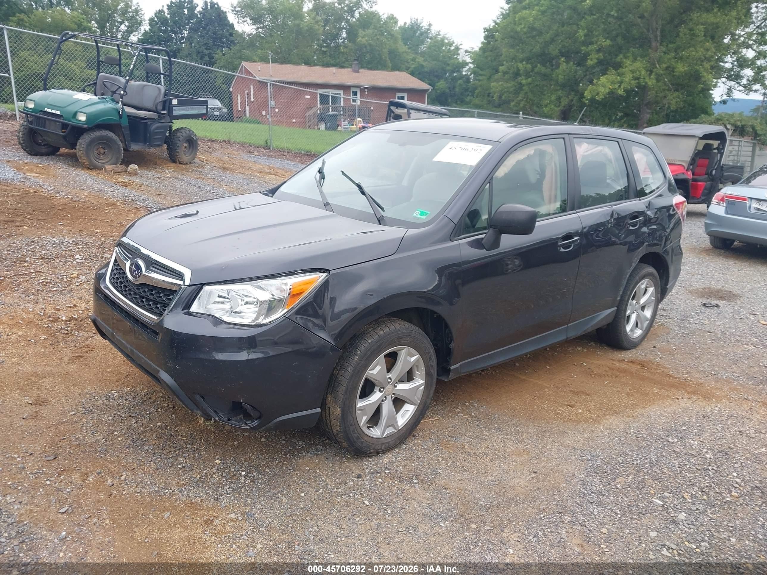 2014 Subaru Forester 2.5i Black vin: JF2SJAAC2EH441658