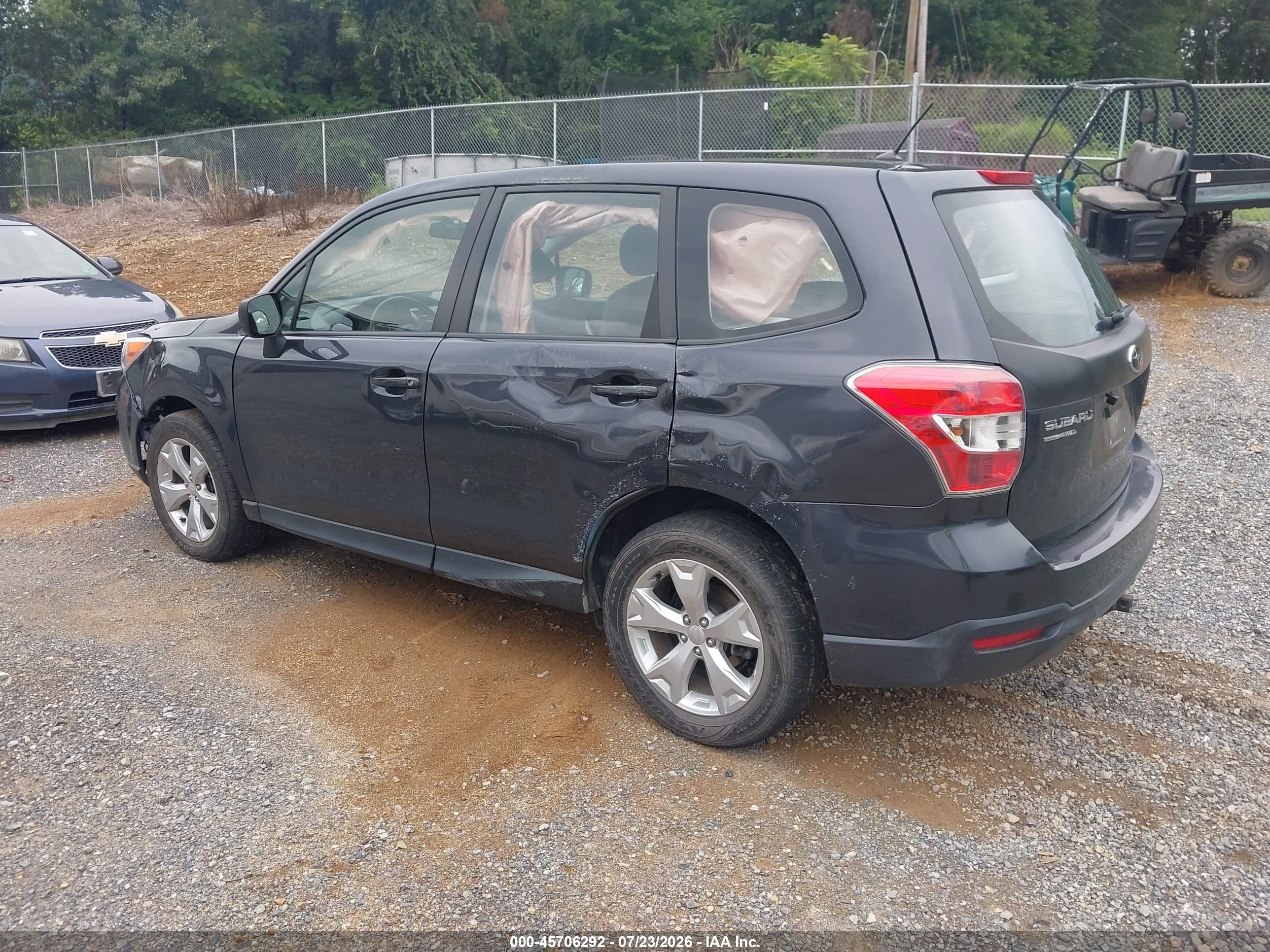 2014 Subaru Forester 2.5i Black vin: JF2SJAAC2EH441658