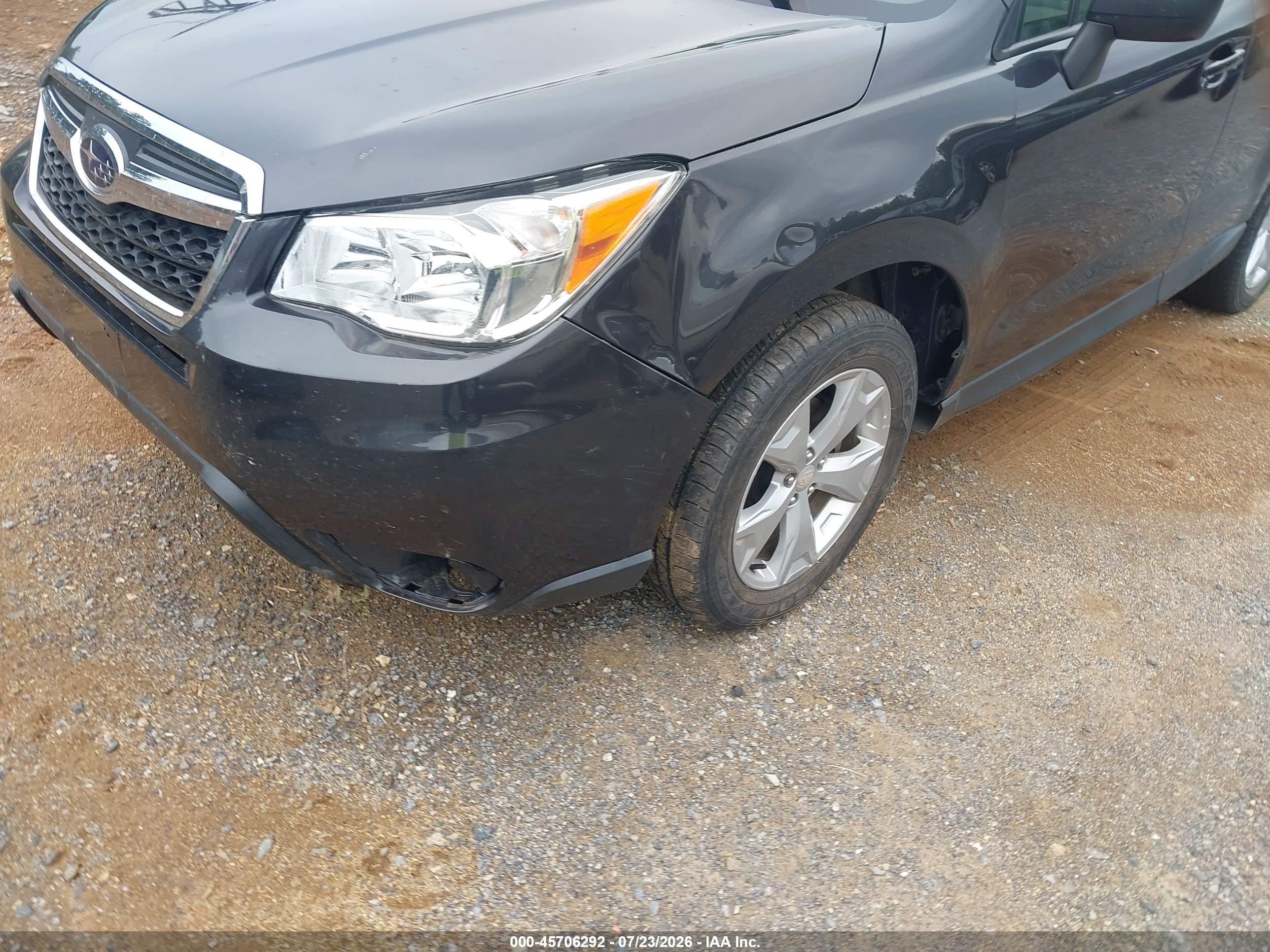2014 Subaru Forester 2.5i Black vin: JF2SJAAC2EH441658