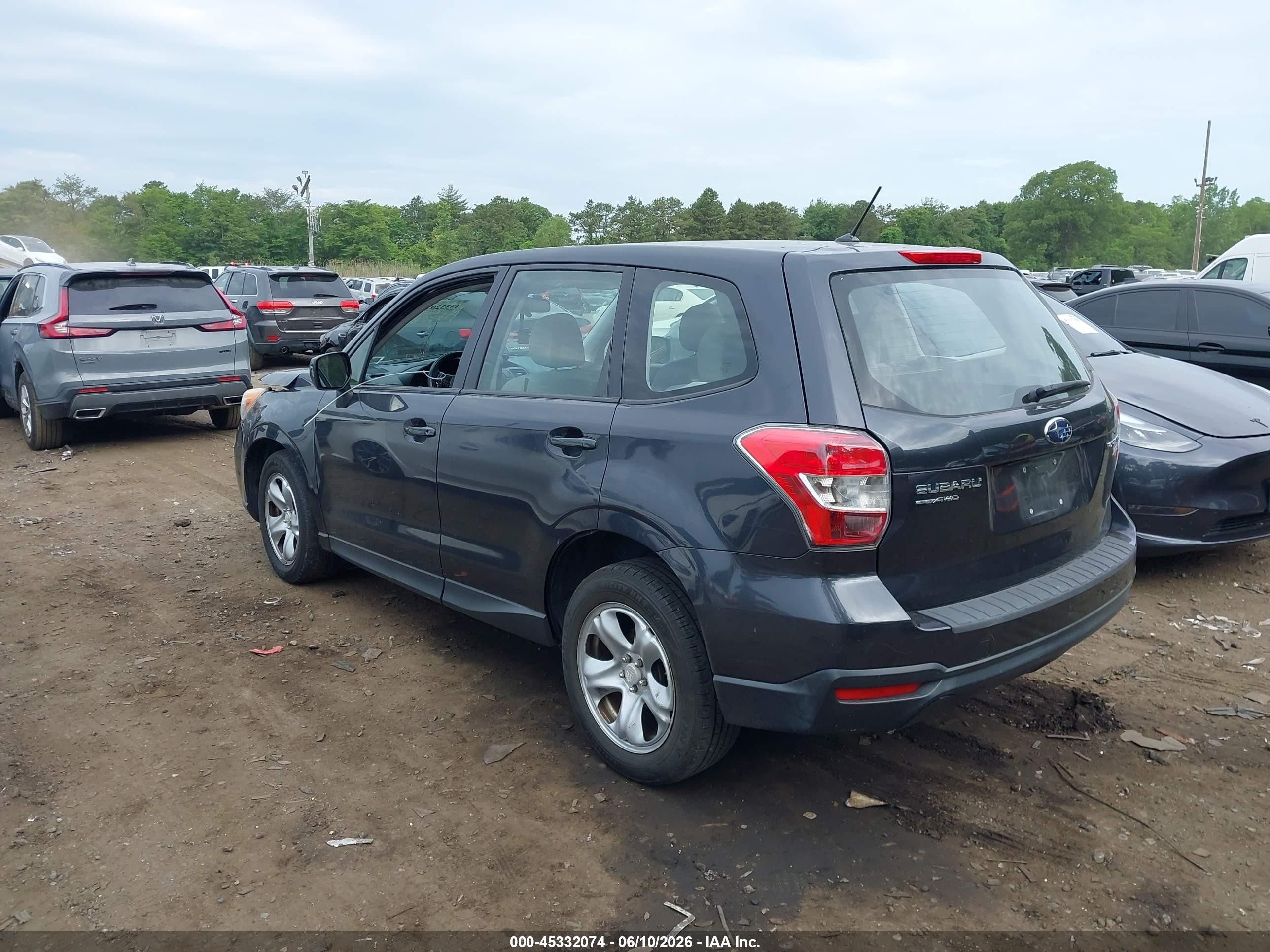 2014 Subaru Forester 2.5i Серый vin: JF2SJAAC2EH465037
