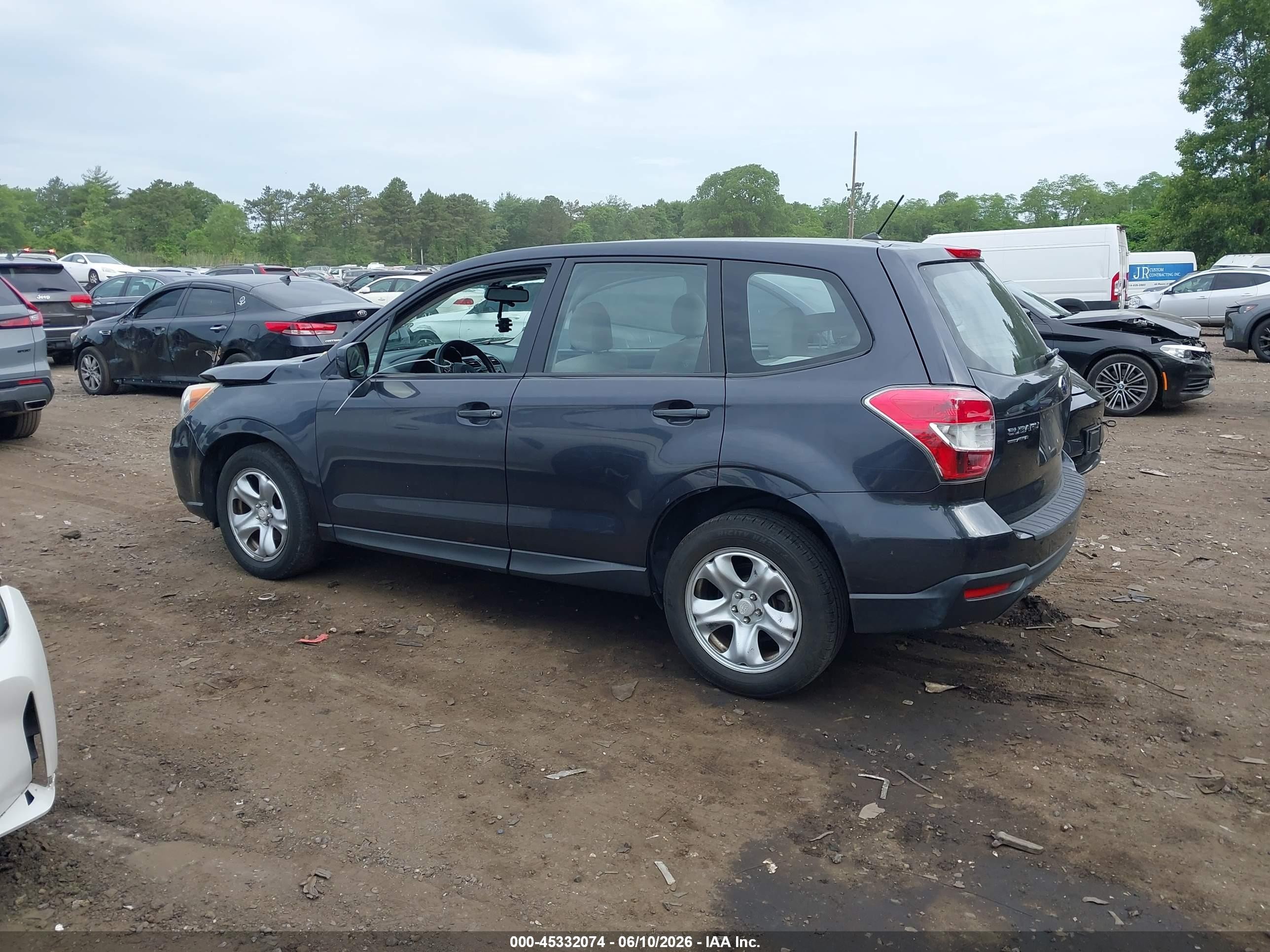 2014 Subaru Forester 2.5i Серый vin: JF2SJAAC2EH465037