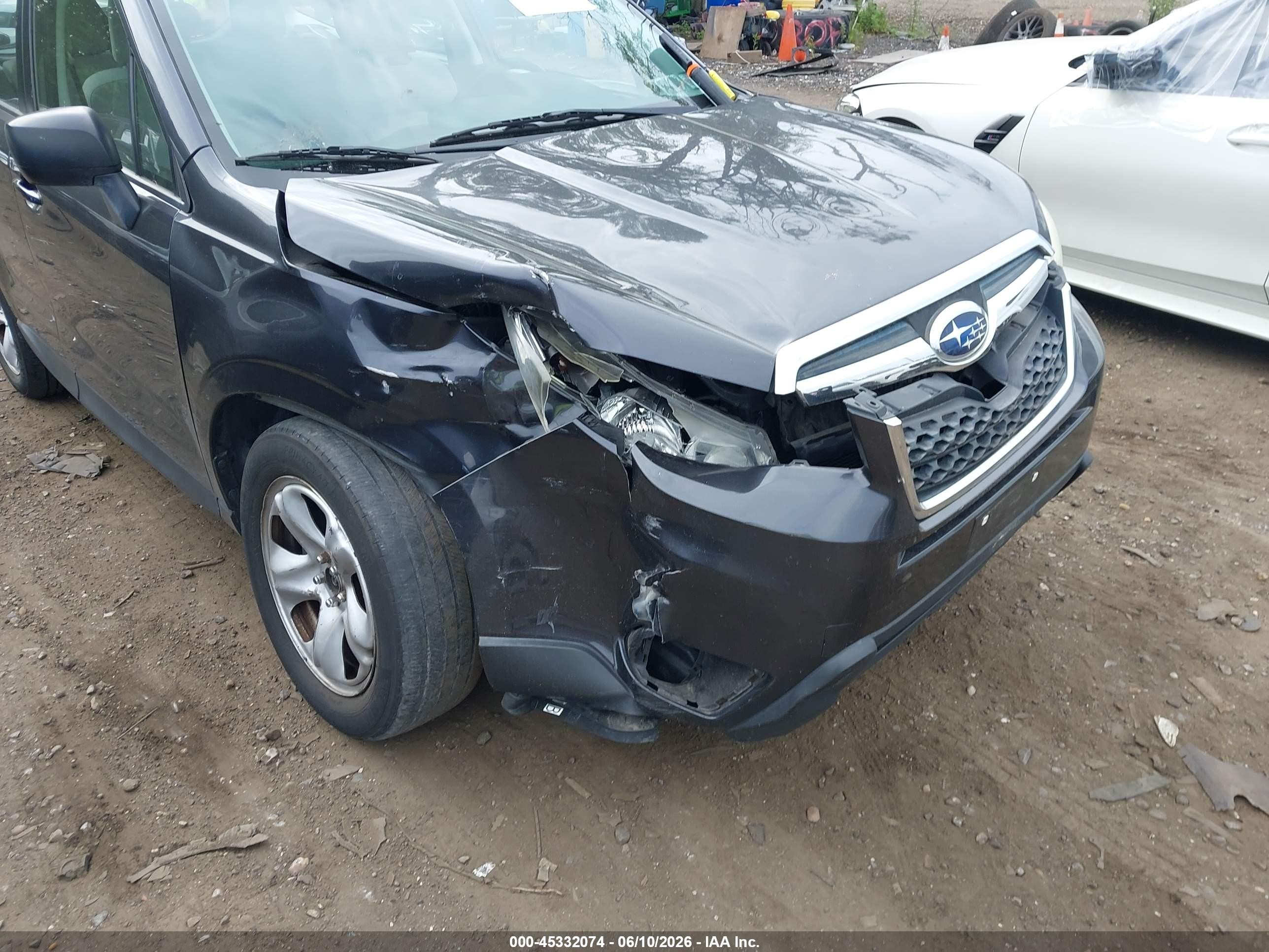 2014 Subaru Forester 2.5i Серый vin: JF2SJAAC2EH465037