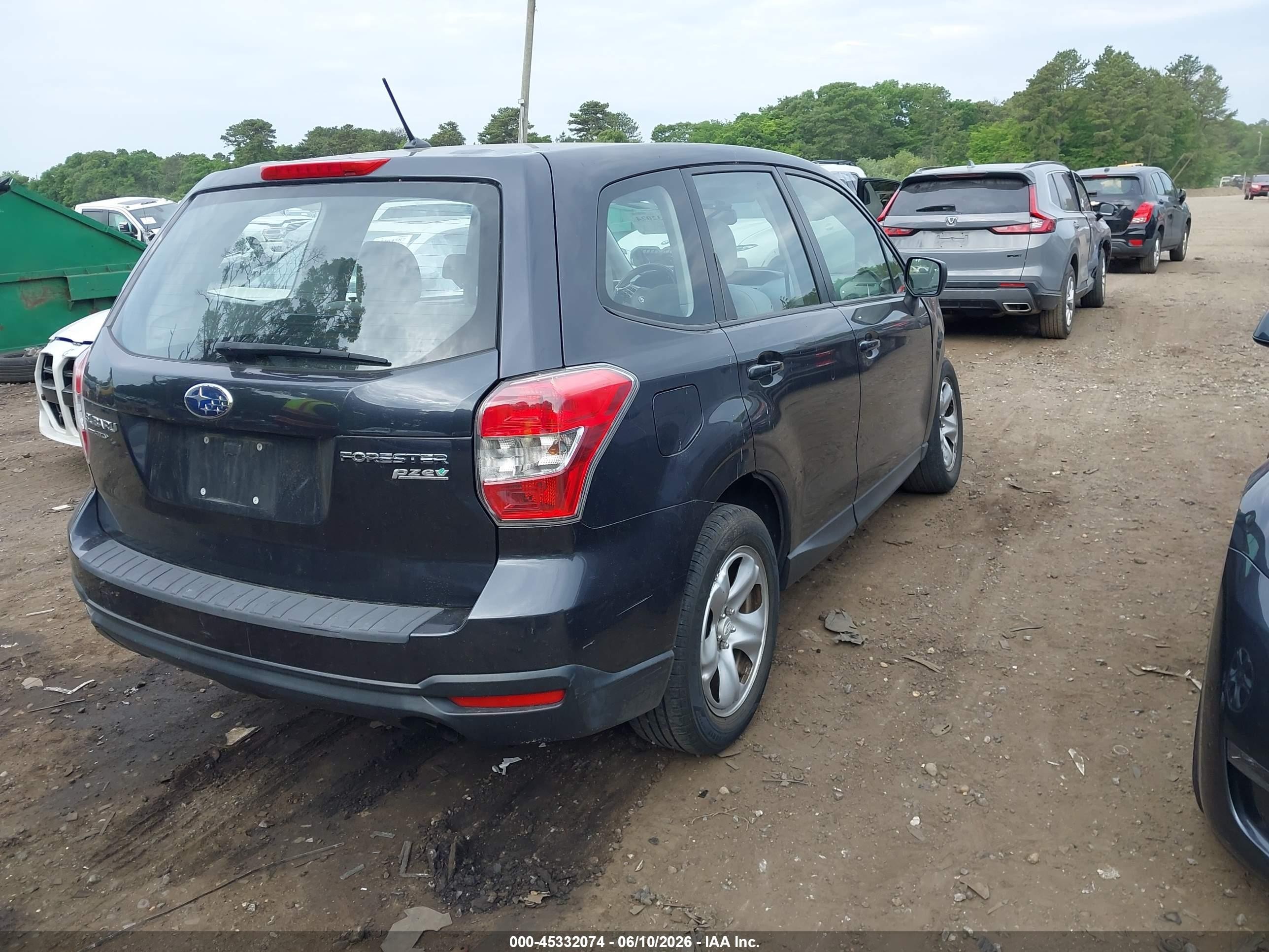 2014 Subaru Forester 2.5i Серый vin: JF2SJAAC2EH465037