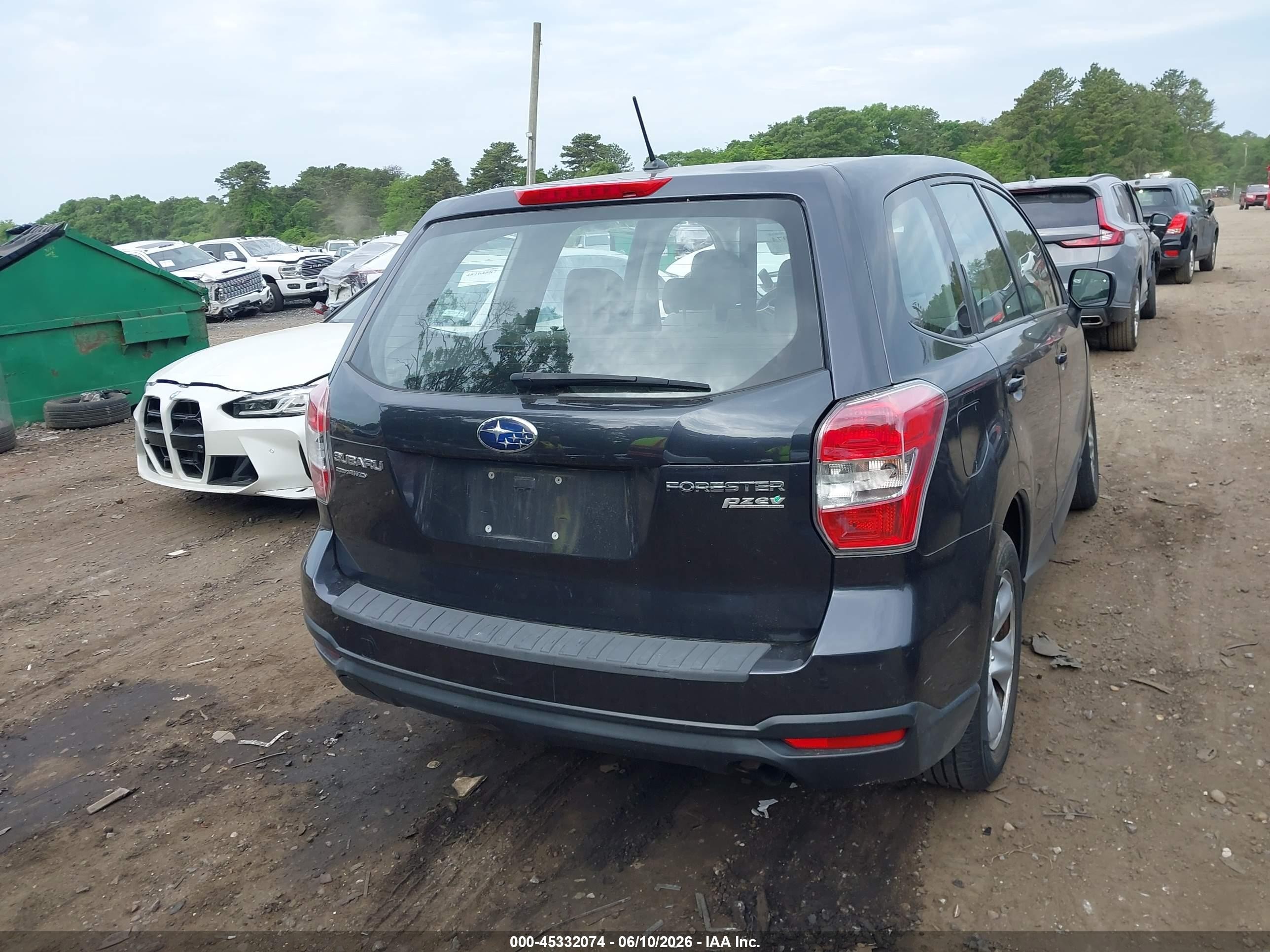 2014 Subaru Forester 2.5i Серый vin: JF2SJAAC2EH465037