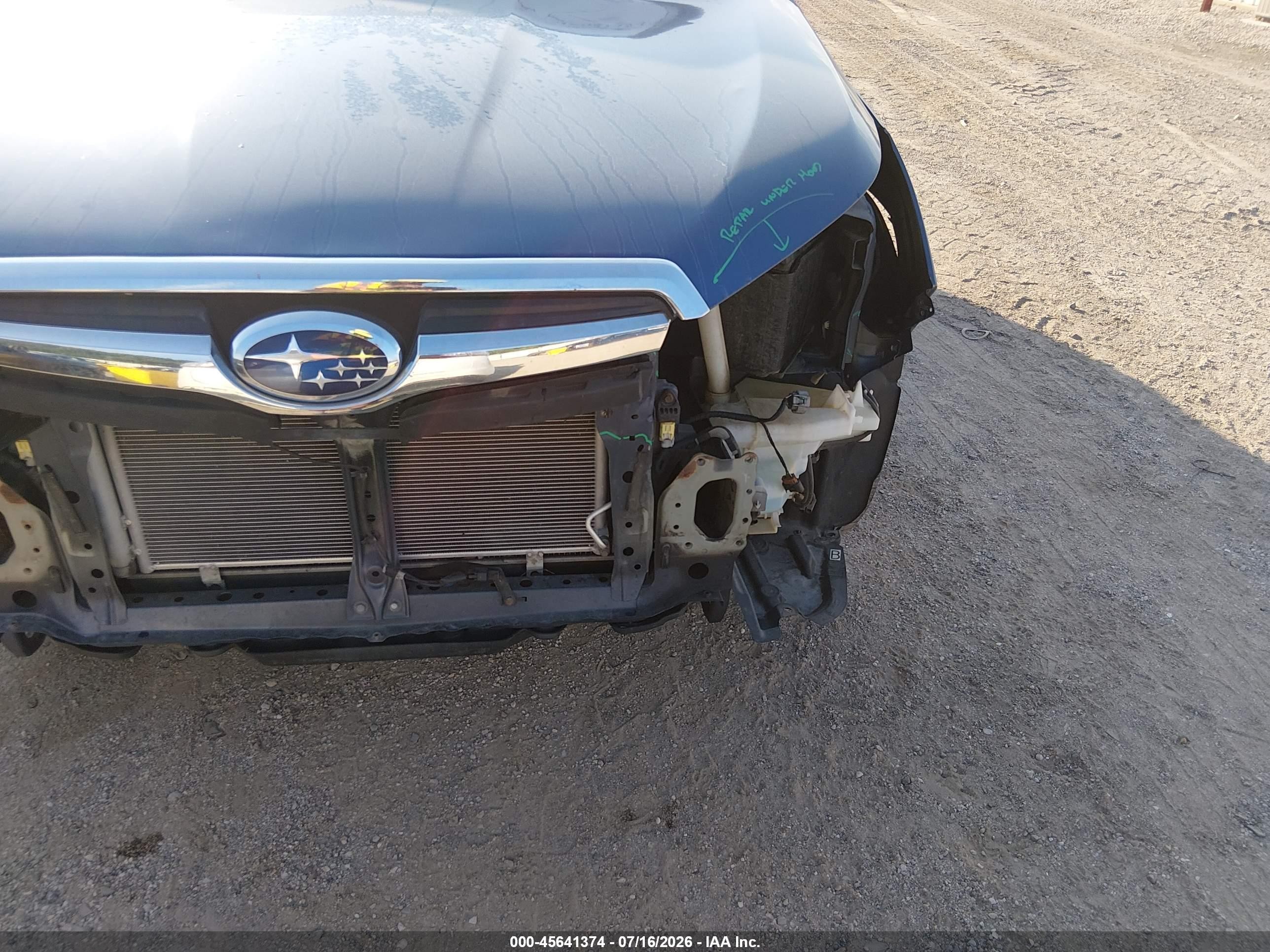 2014 Subaru Forester 2.5i Light Blue vin: JF2SJAAC2EH477706