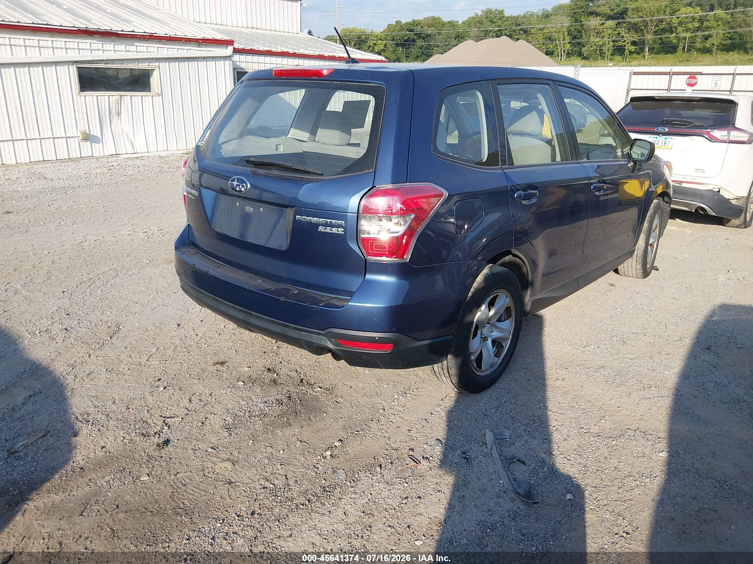 2014 Subaru Forester 2.5i Light Blue vin: JF2SJAAC2EH477706