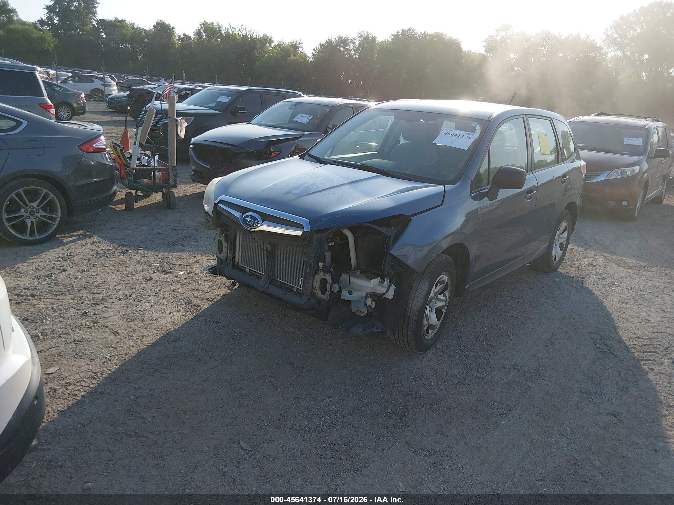 2014 Subaru Forester 2.5i Light Blue vin: JF2SJAAC2EH477706