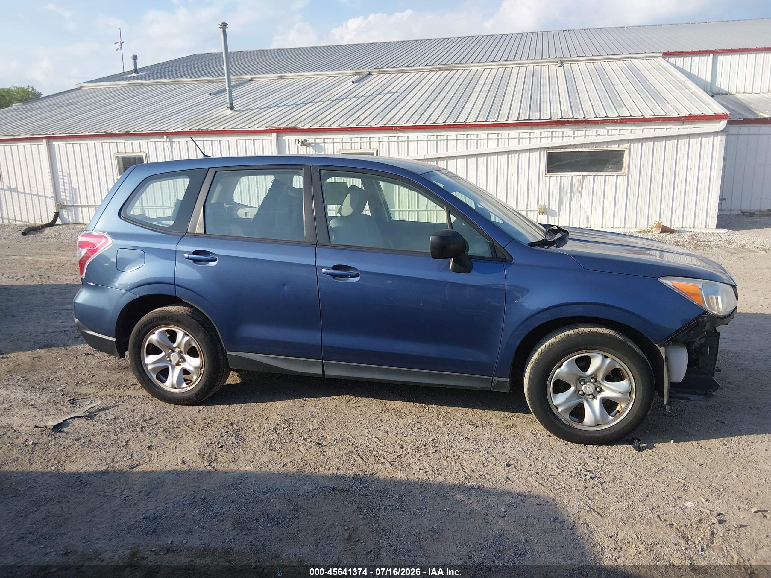 2014 Subaru Forester 2.5i Light Blue vin: JF2SJAAC2EH477706