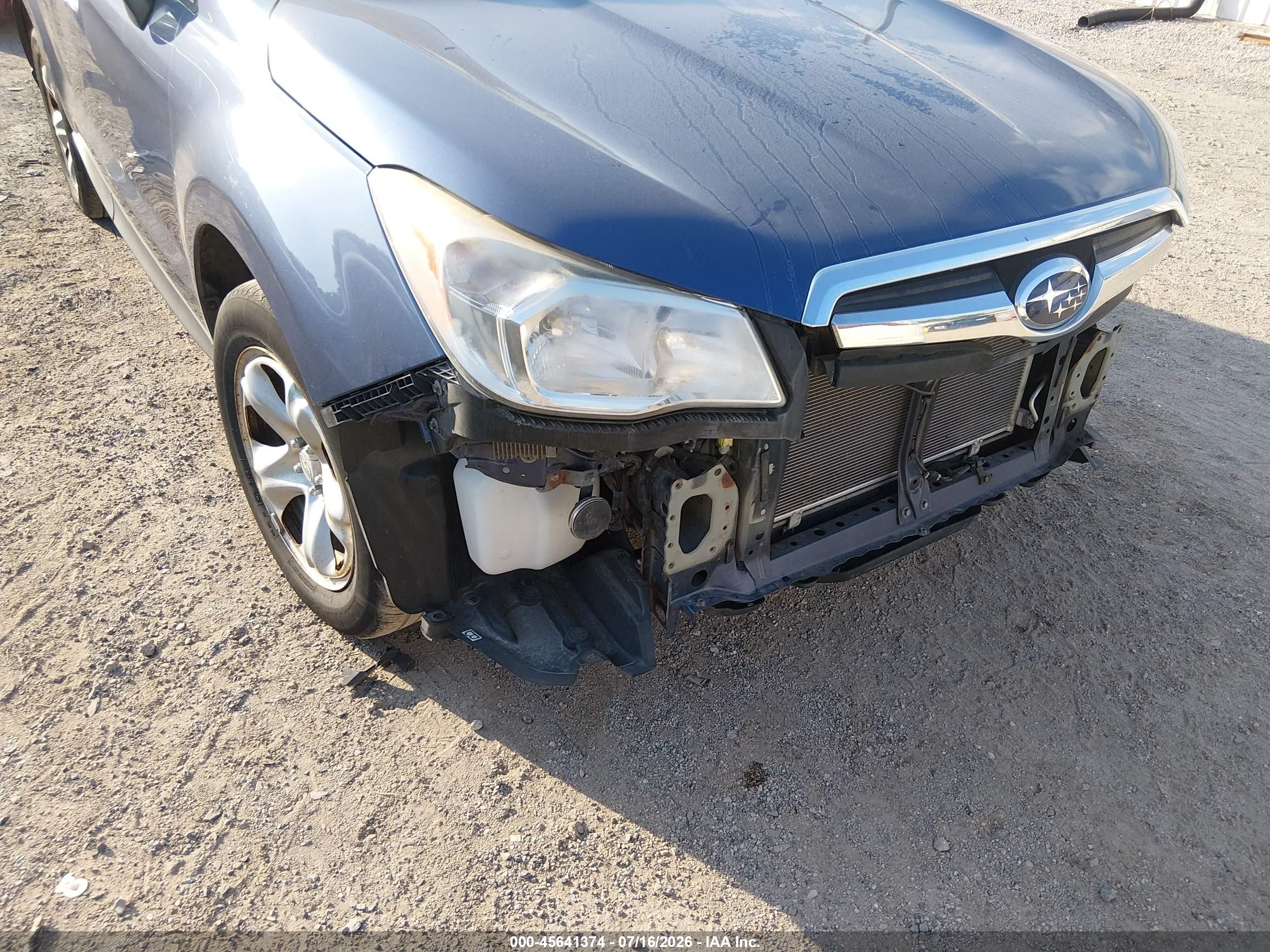 2014 Subaru Forester 2.5i Light Blue vin: JF2SJAAC2EH477706