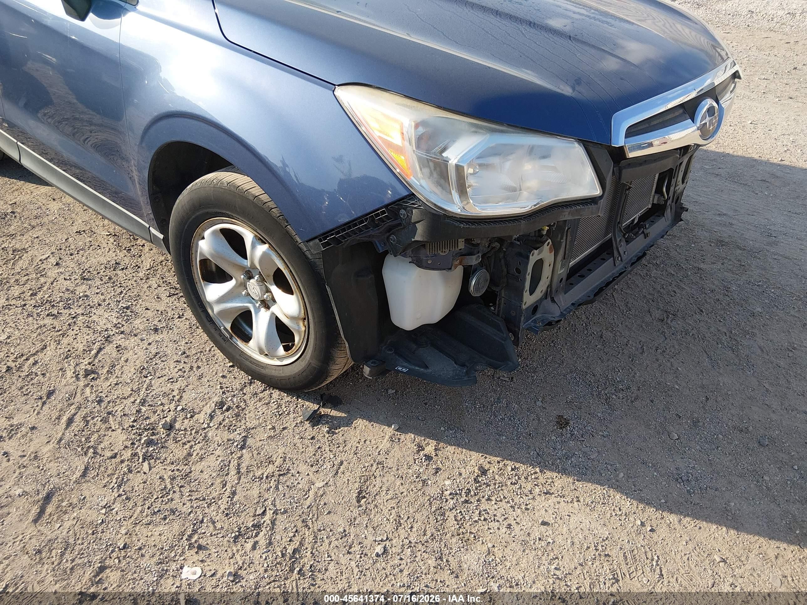 2014 Subaru Forester 2.5i Light Blue vin: JF2SJAAC2EH477706