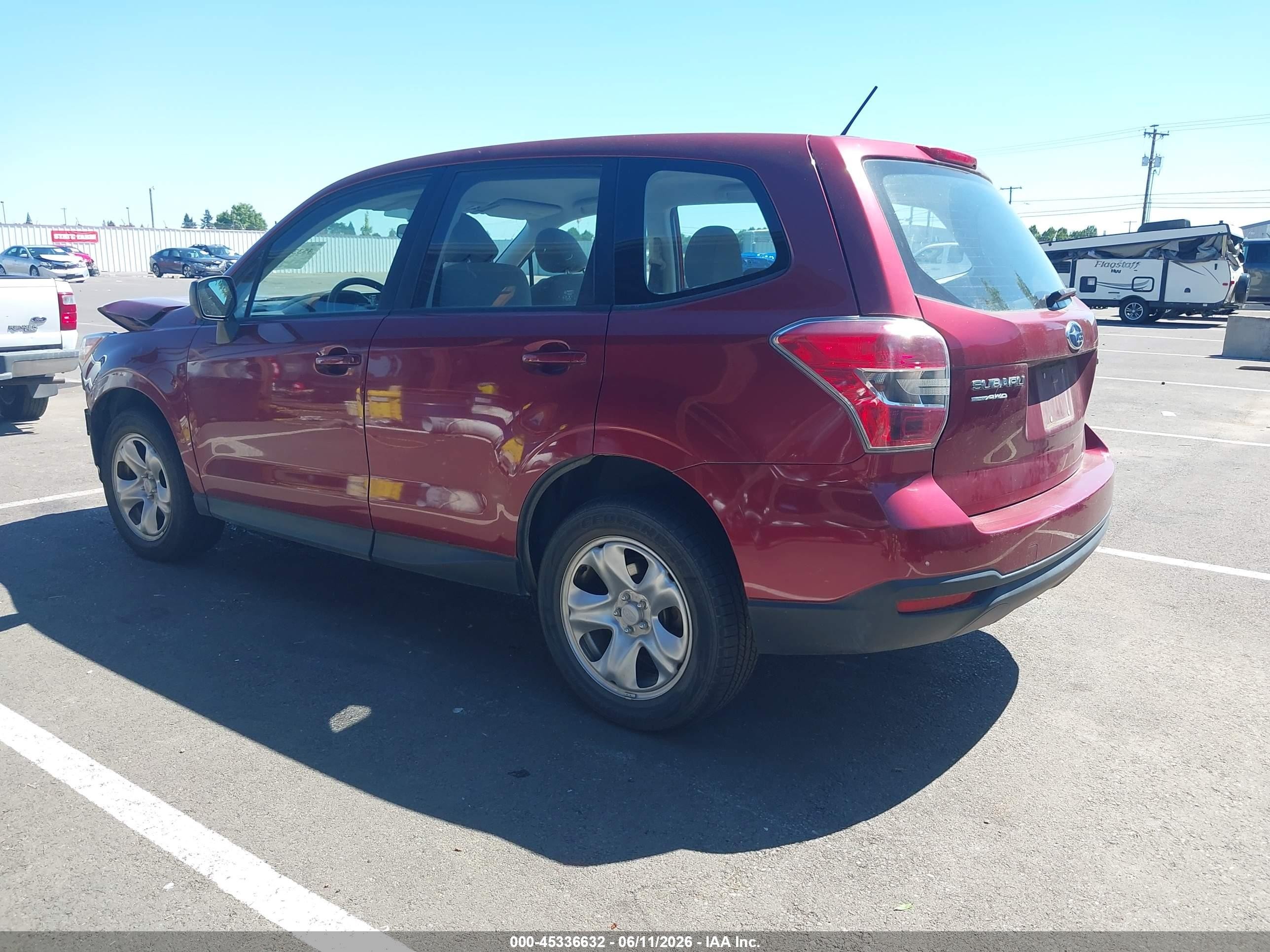 2014 Subaru Forester 2.5i Red vin: JF2SJAAC2EH486180