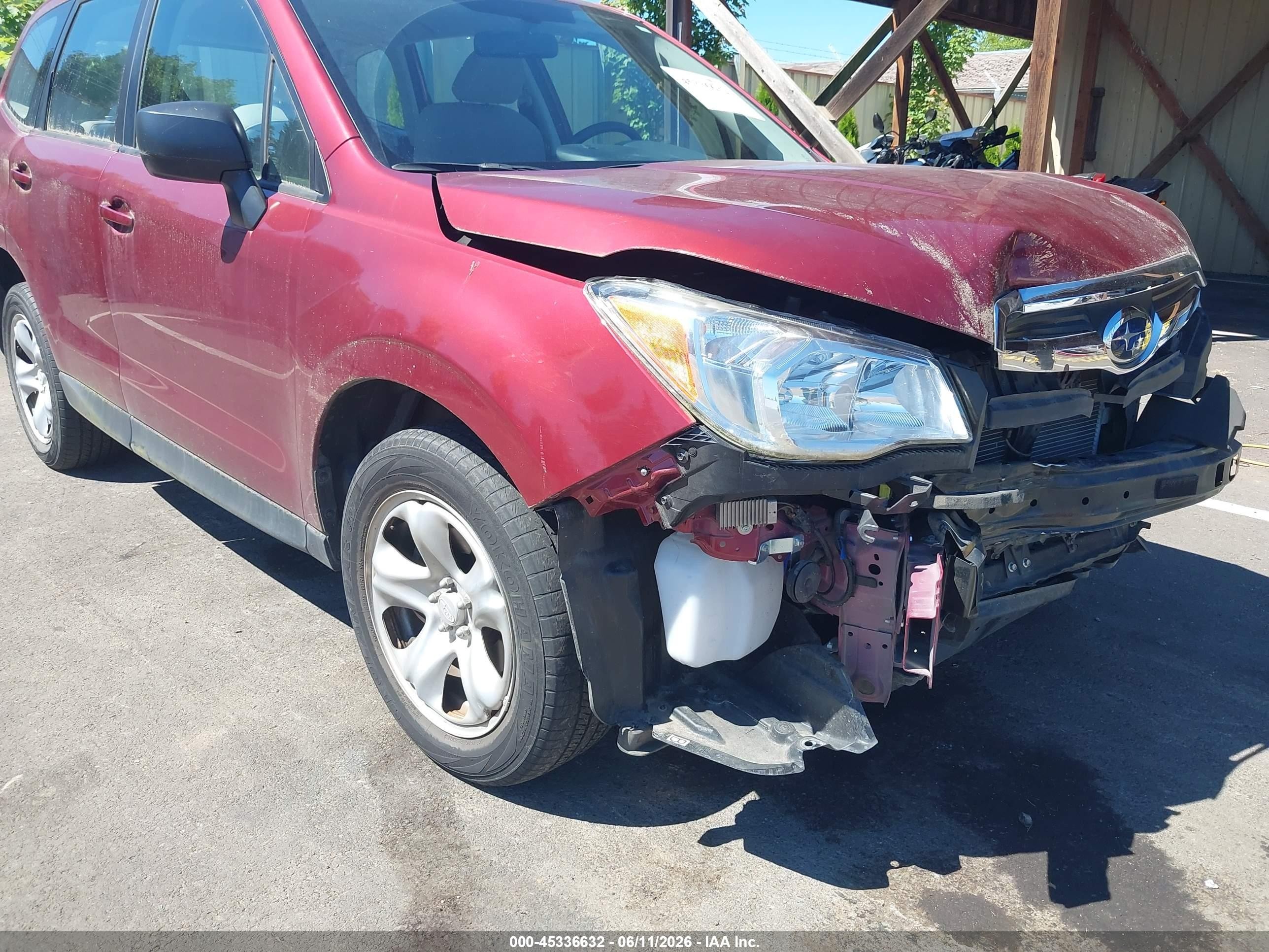 2014 Subaru Forester 2.5i Red vin: JF2SJAAC2EH486180