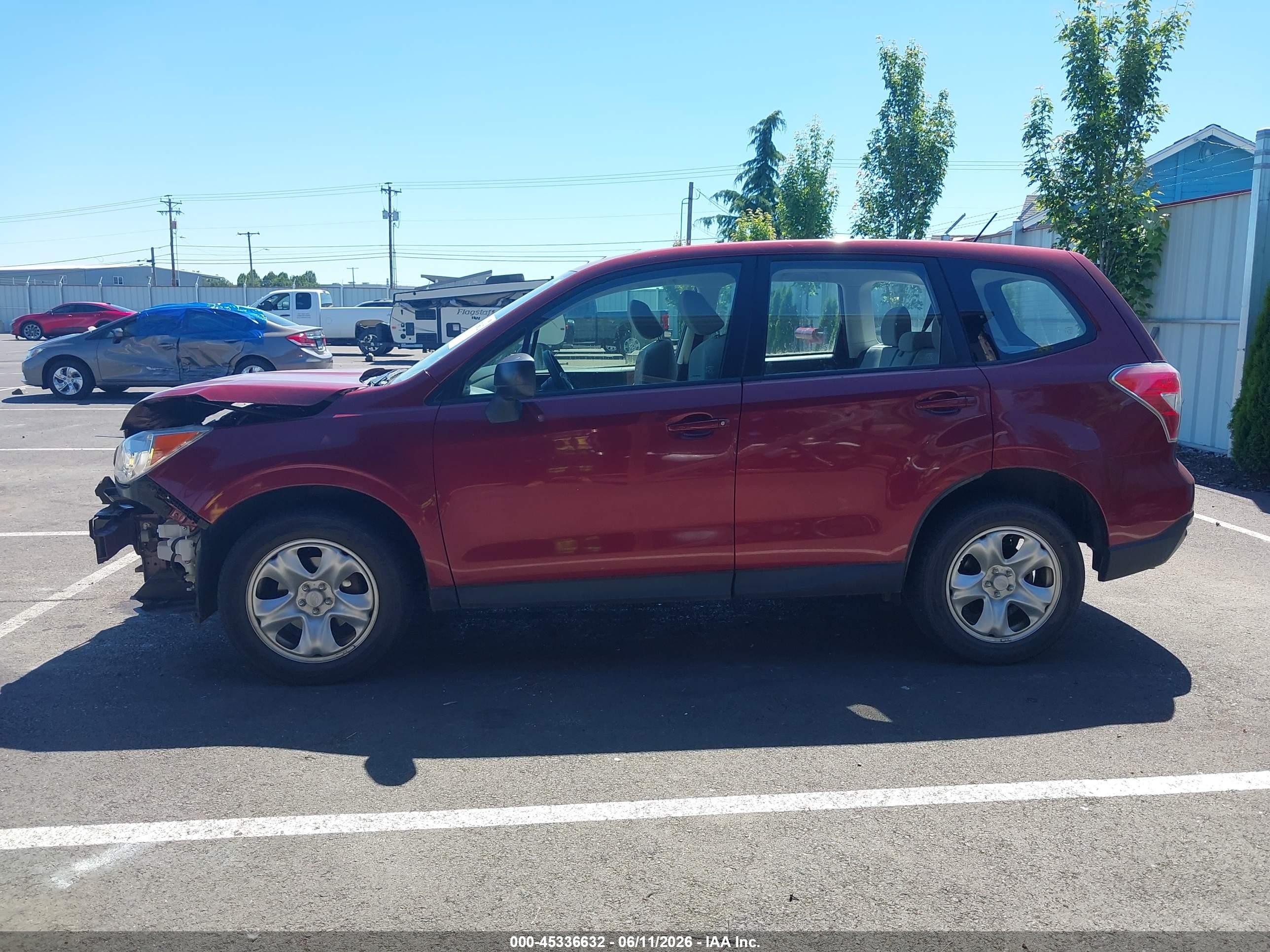 2014 Subaru Forester 2.5i Red vin: JF2SJAAC2EH486180