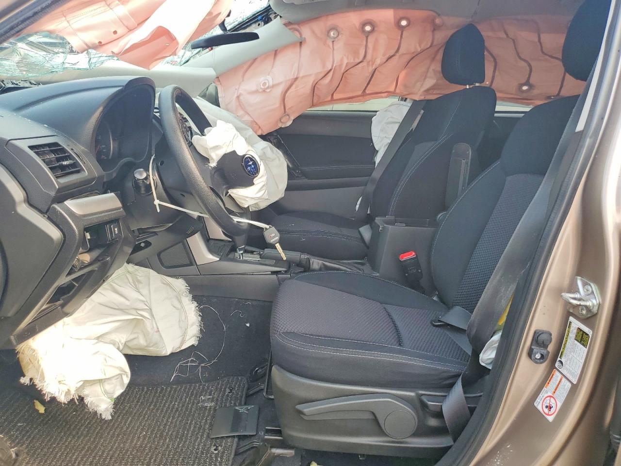 2014 Subaru Forester 2.5i Tan vin: JF2SJAAC2EH508758
