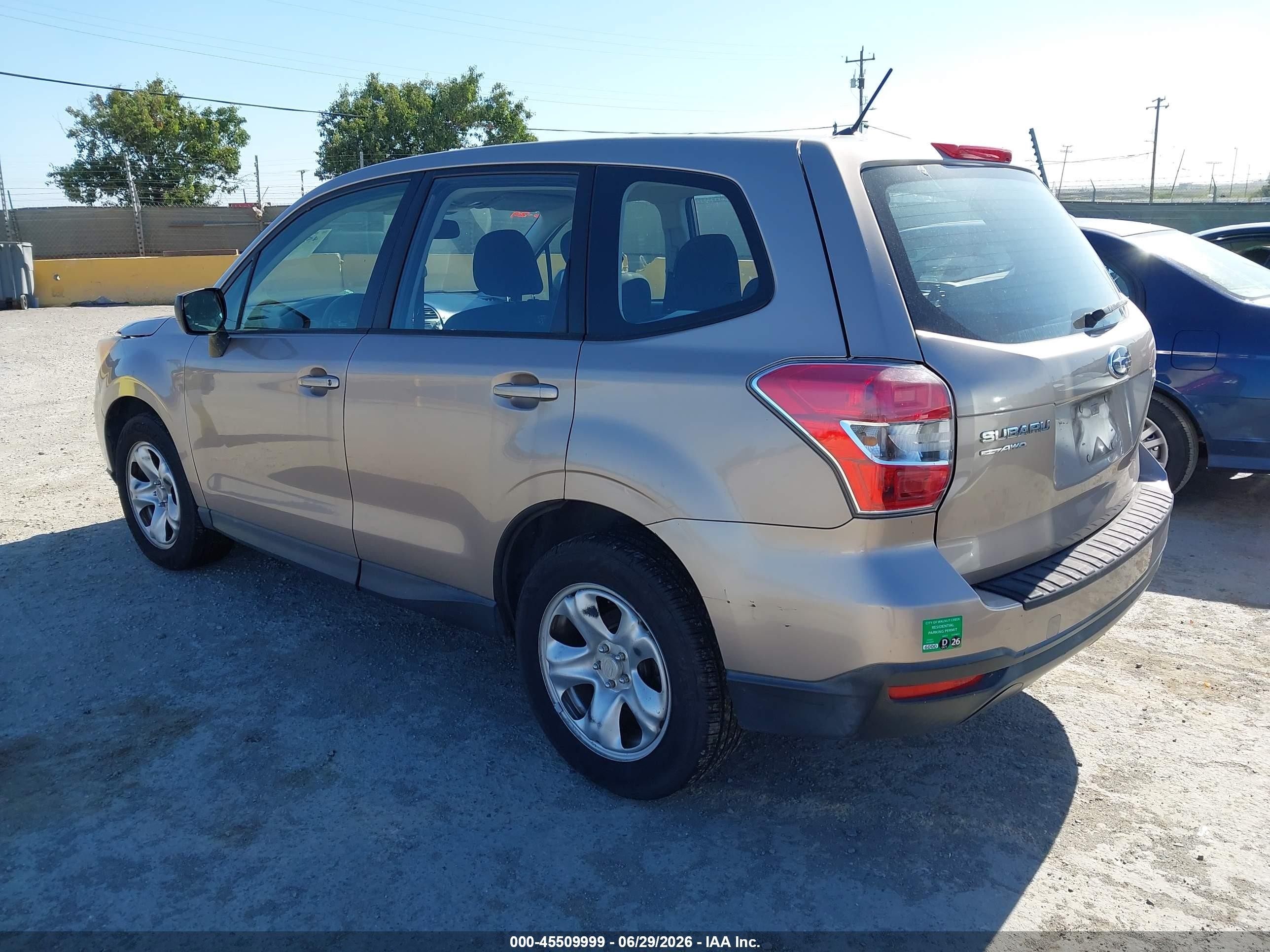 2014 Subaru Forester 2.5i Brown vin: JF2SJAAC2EH530954