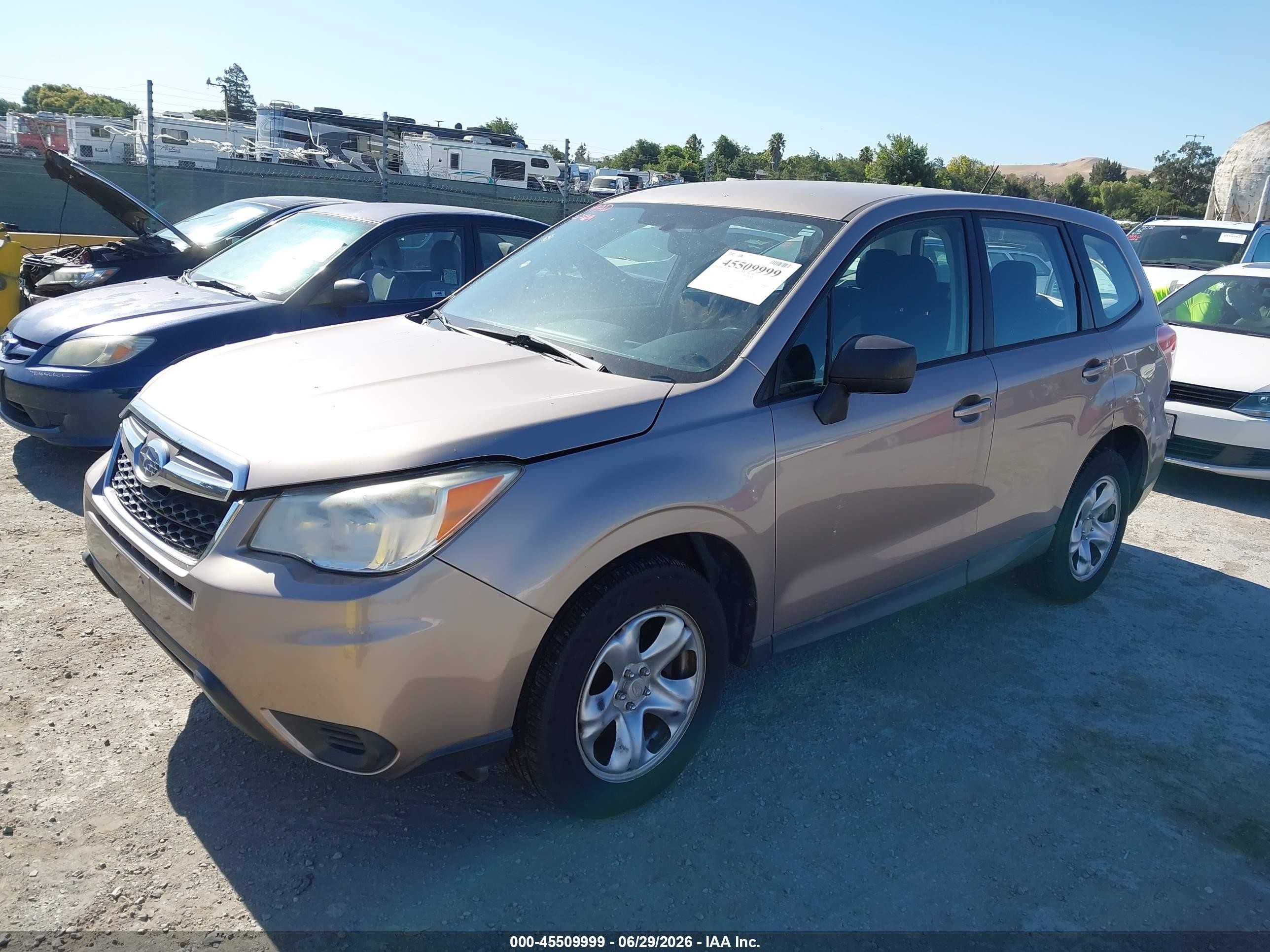 2014 Subaru Forester 2.5i Brown vin: JF2SJAAC2EH530954