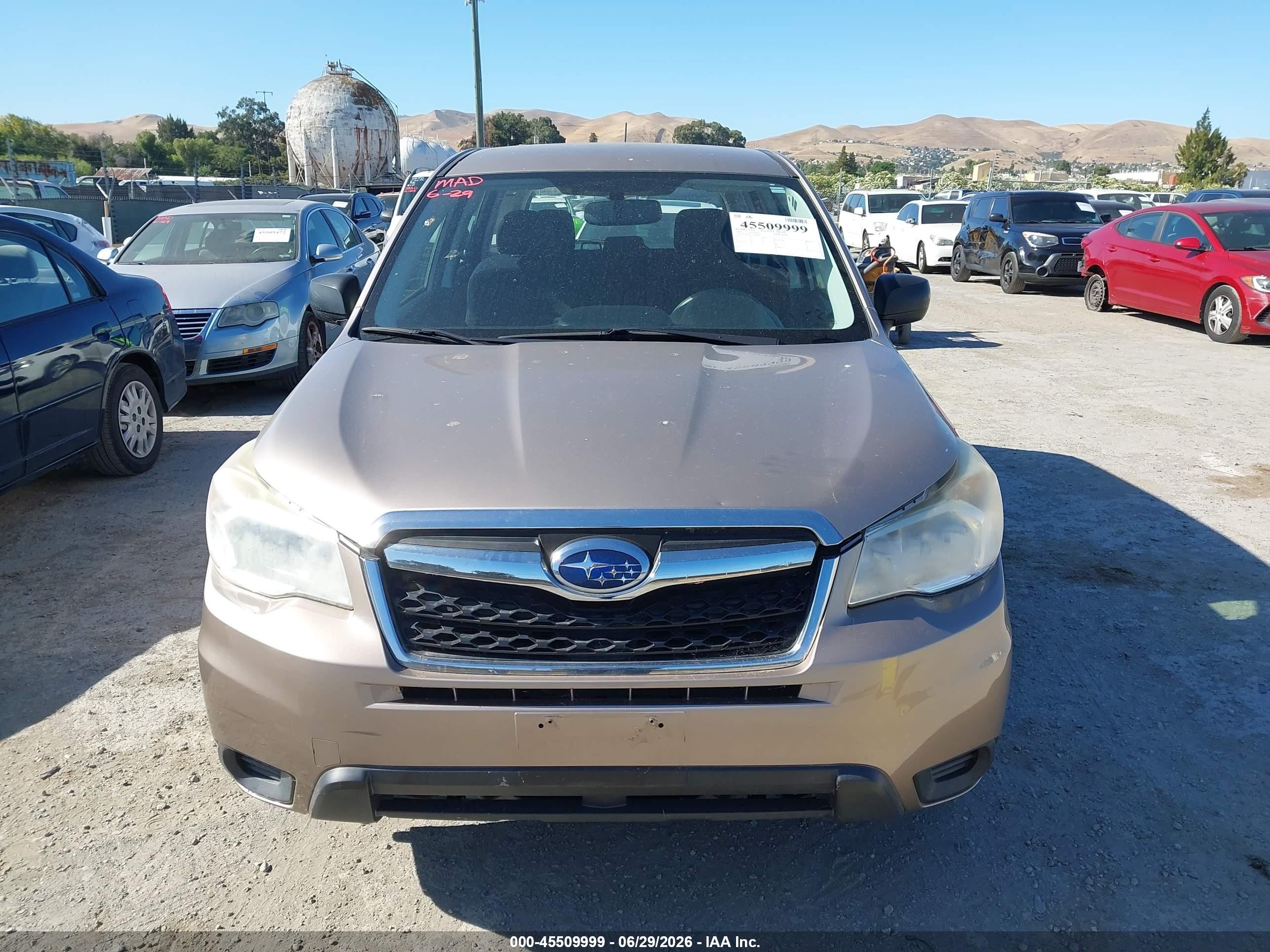 2014 Subaru Forester 2.5i Brown vin: JF2SJAAC2EH530954