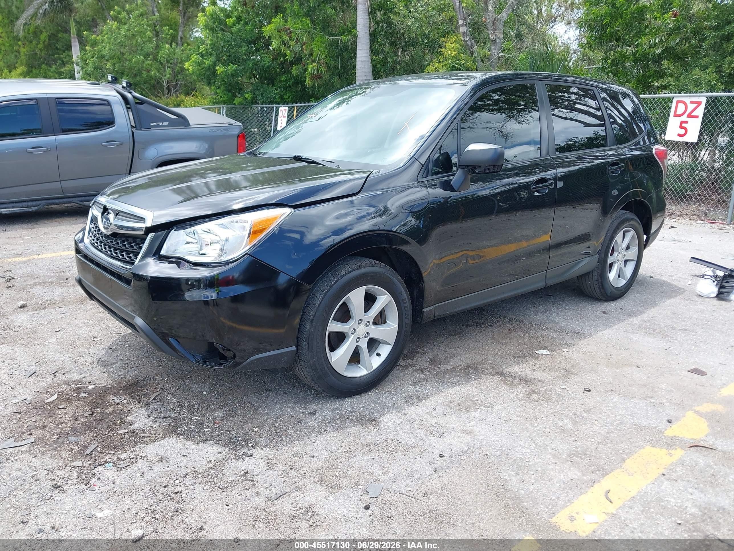 2015 Subaru Forester 2.5i Black vin: JF2SJAAC2FH583171
