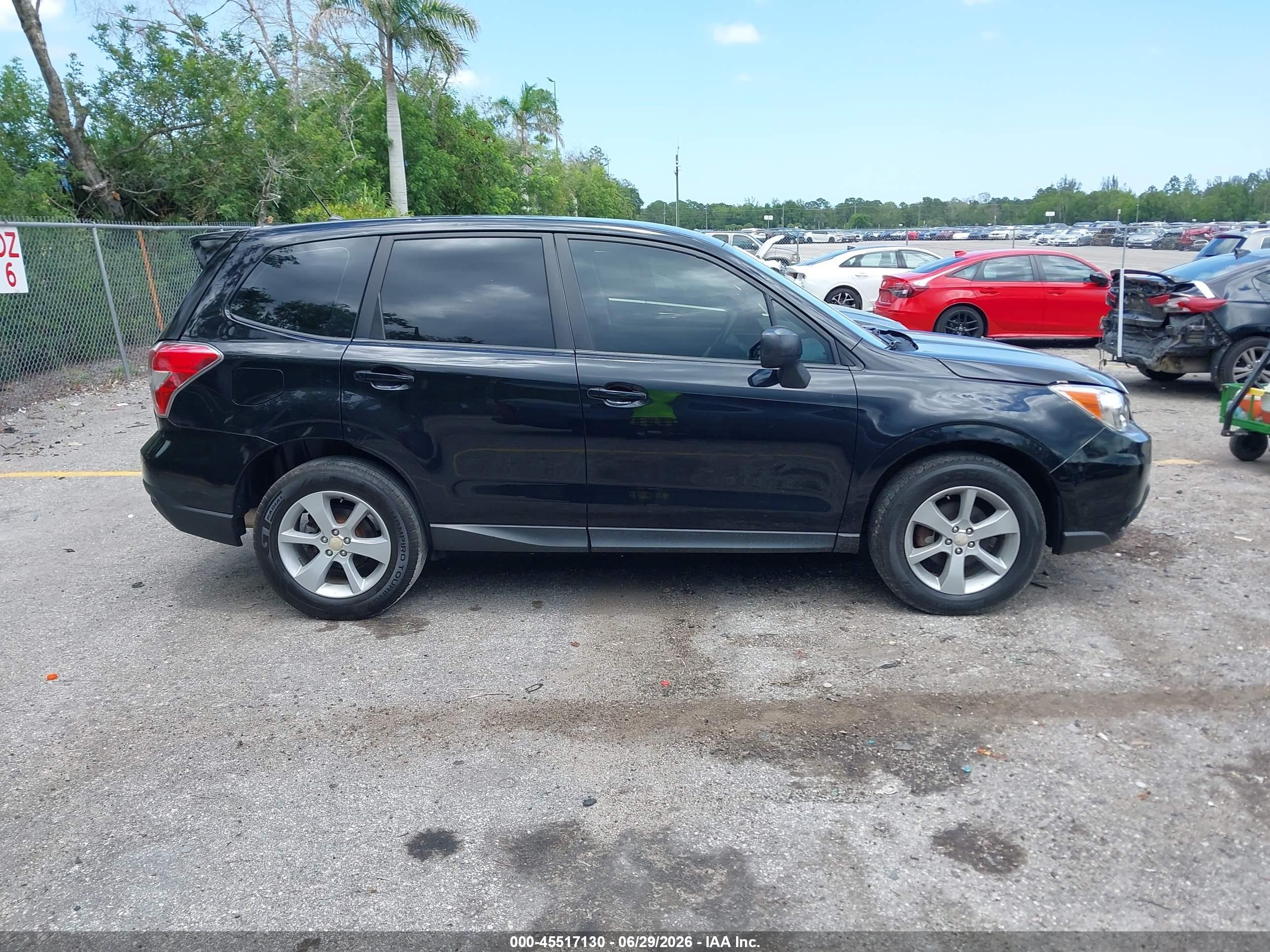 2015 Subaru Forester 2.5i Black vin: JF2SJAAC2FH583171