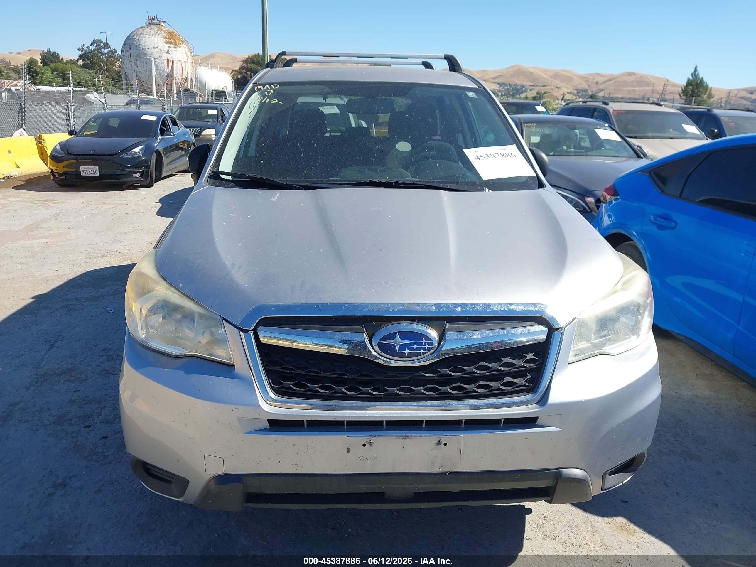 2014 Subaru Forester 2.5i Gray vin: JF2SJAAC3EG441576