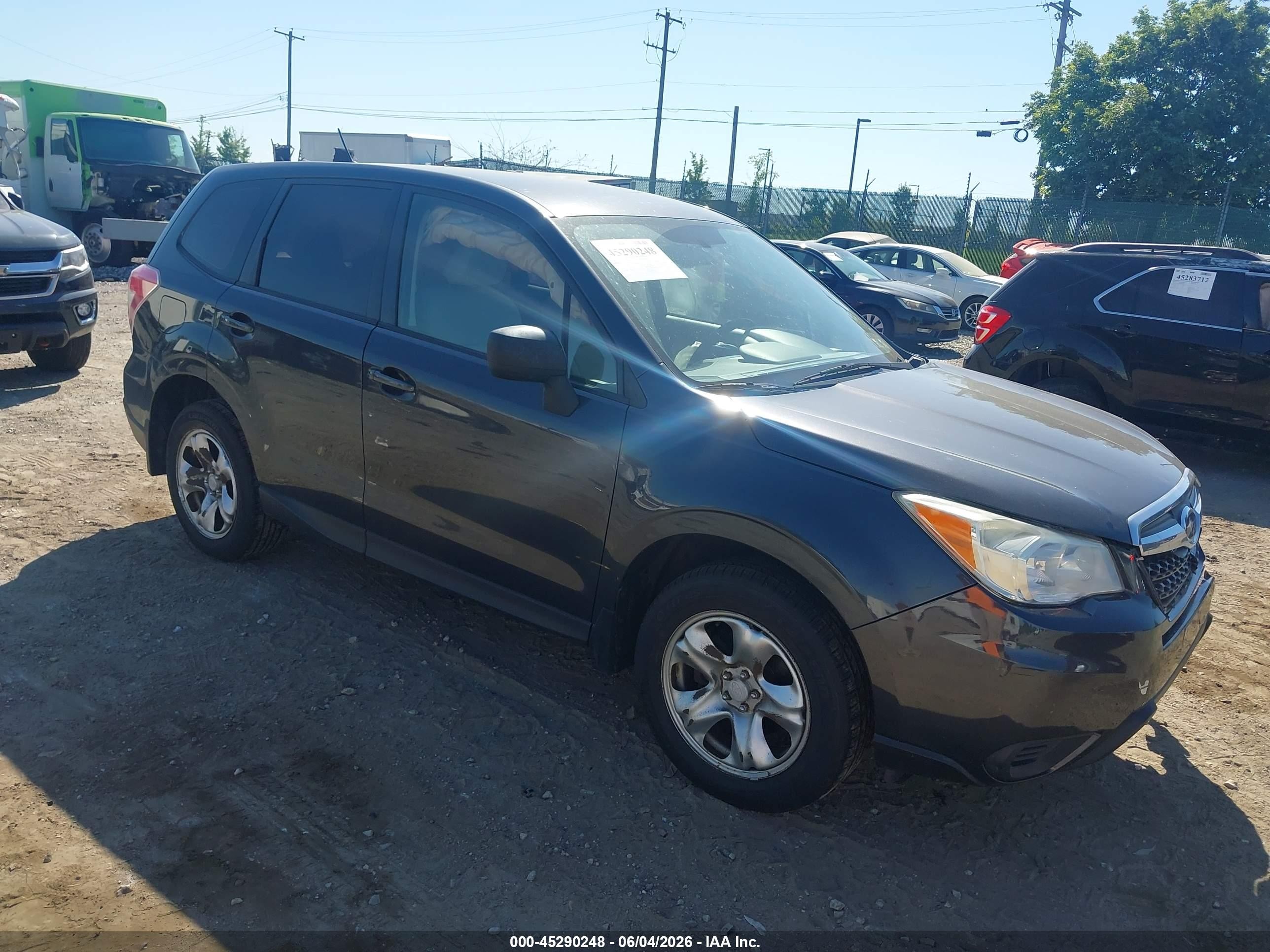 2014 Subaru Forester 2.5i Gray vin: JF2SJAAC3EG451444