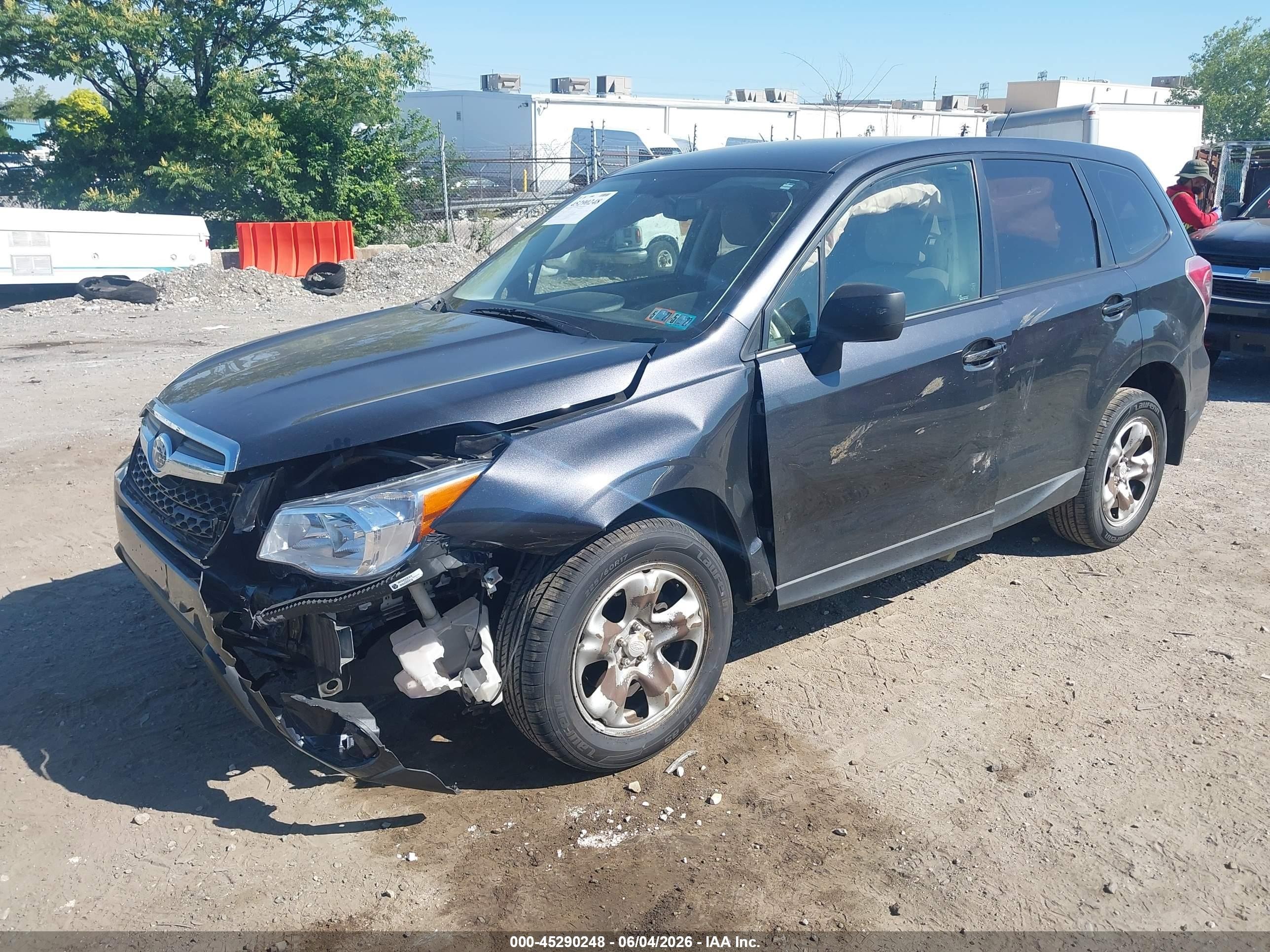 2014 Subaru Forester 2.5i Gray vin: JF2SJAAC3EG451444