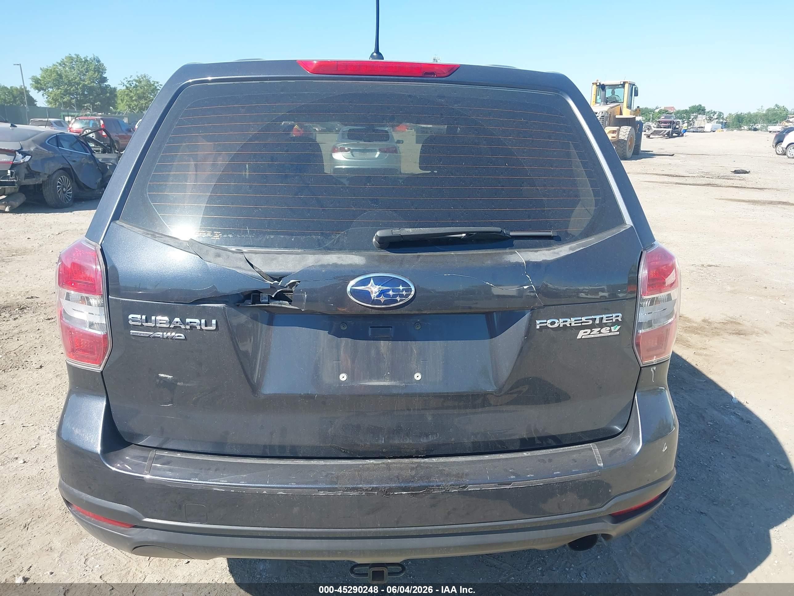 2014 Subaru Forester 2.5i Gray vin: JF2SJAAC3EG451444