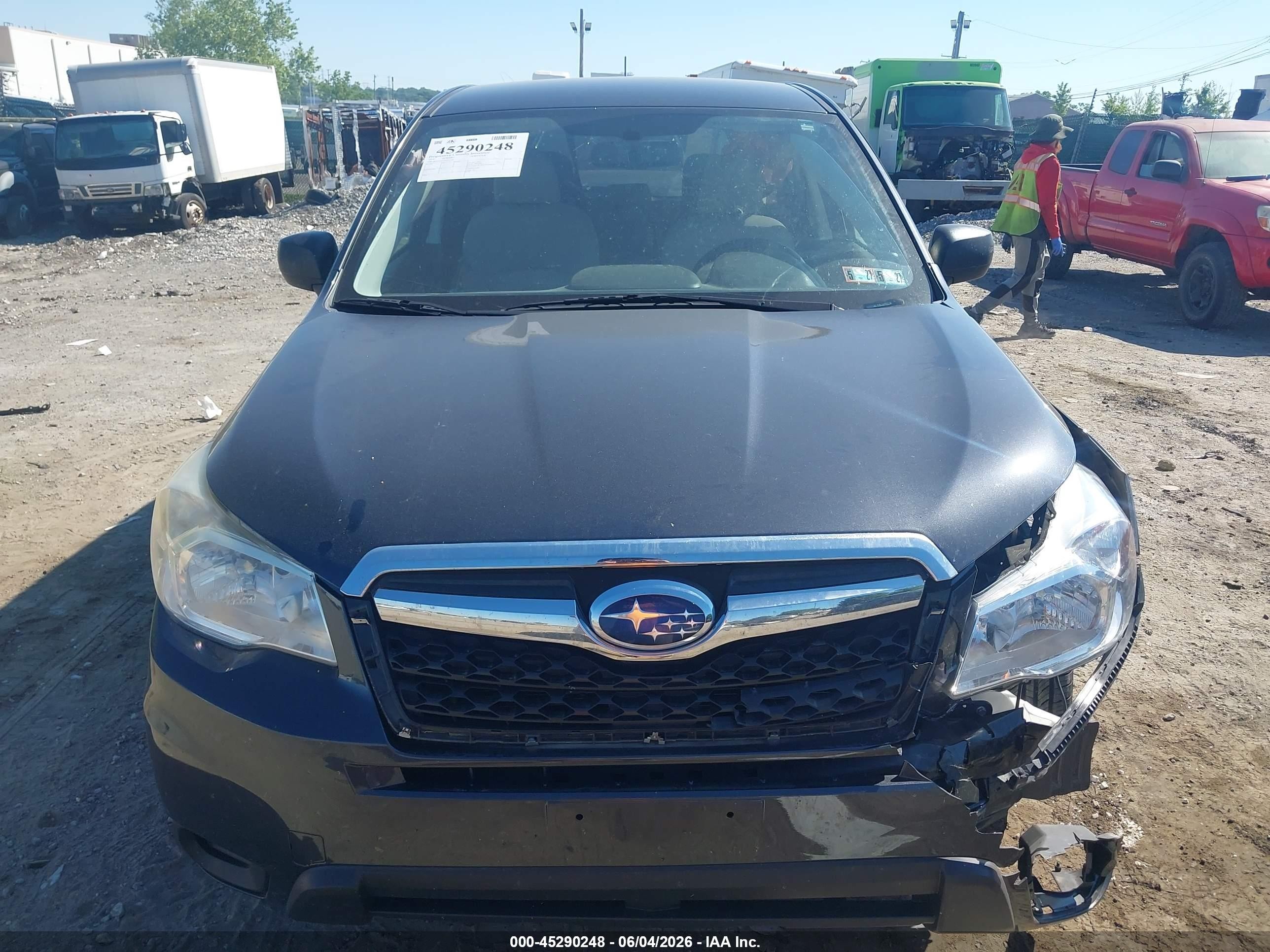 2014 Subaru Forester 2.5i Gray vin: JF2SJAAC3EG451444