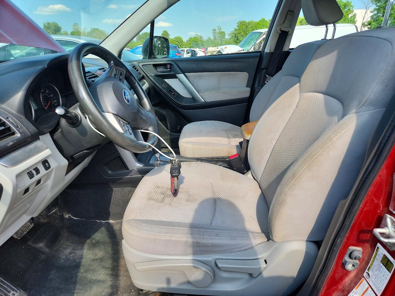 2014 Subaru Forester 2.5i Red vin: JF2SJAAC3EH407065